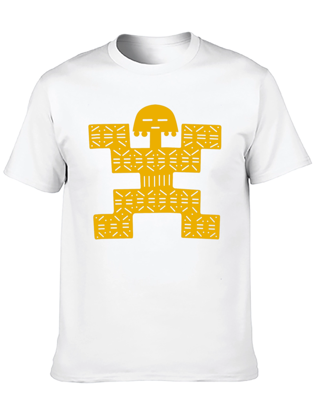 Modern Graphic Tee - Black with Gold Design