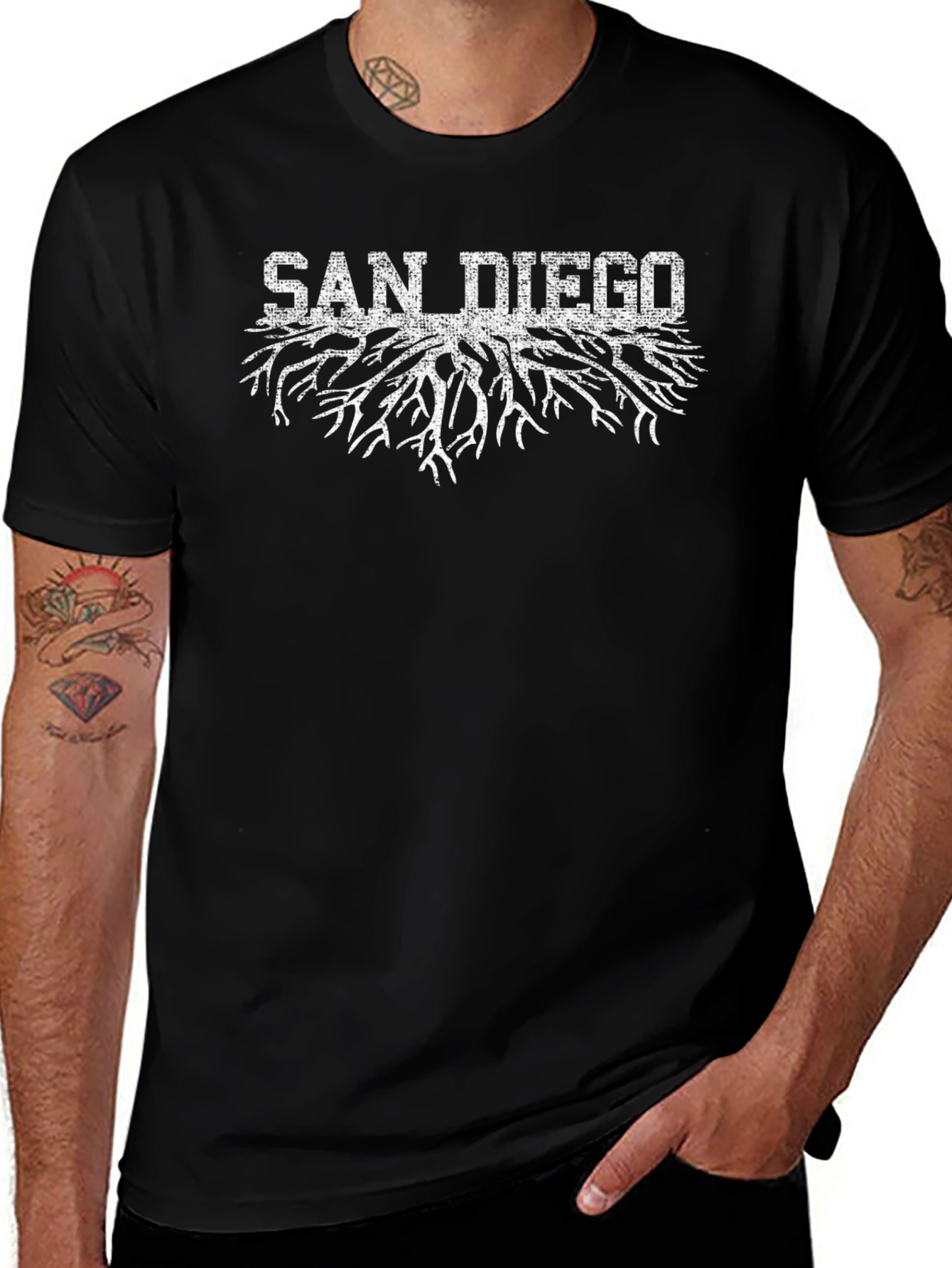 San Diego Roots Black T-Shirt