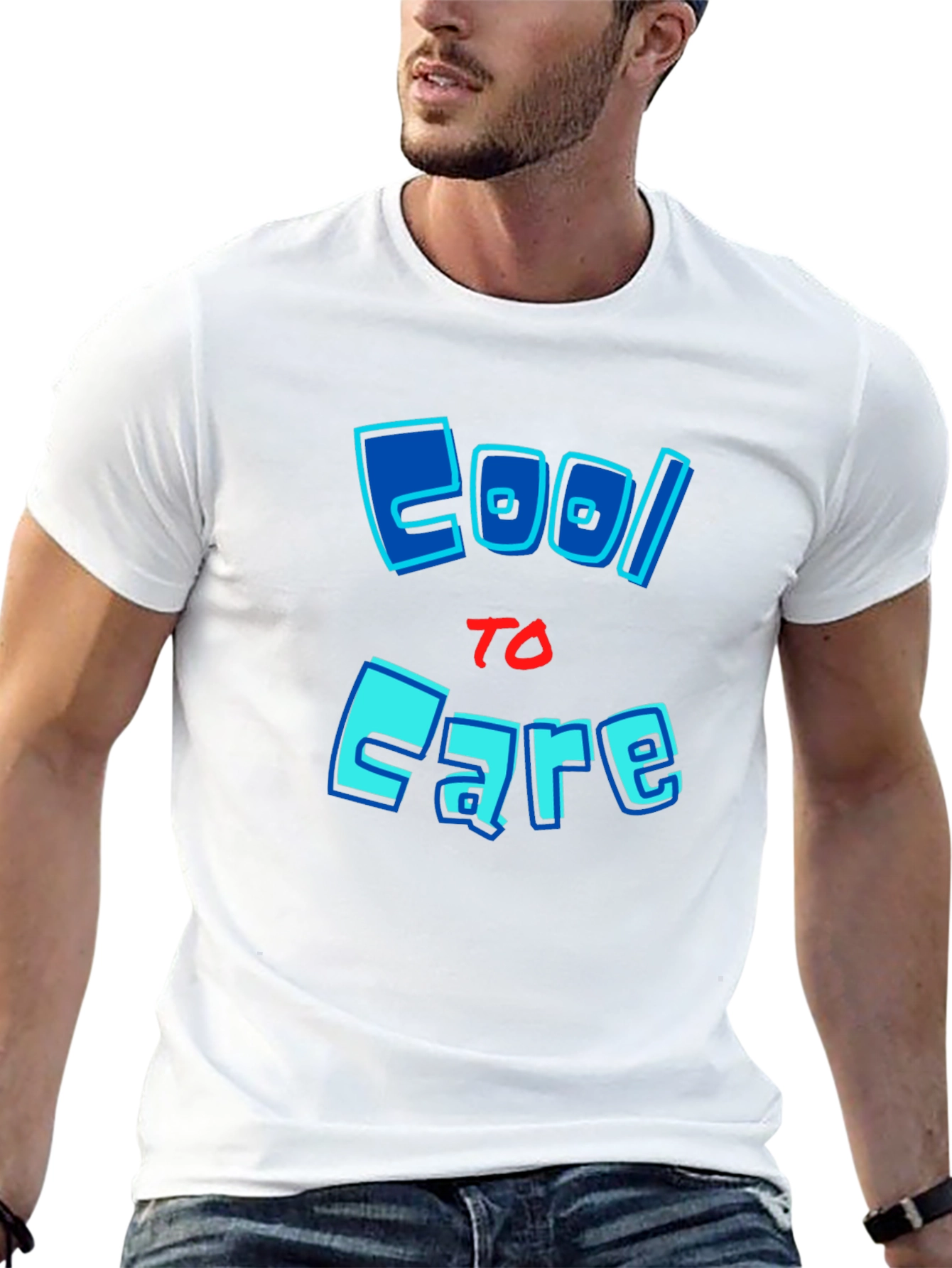 Cool to Care Graphic T-Shirt - Trendy Mens Tee