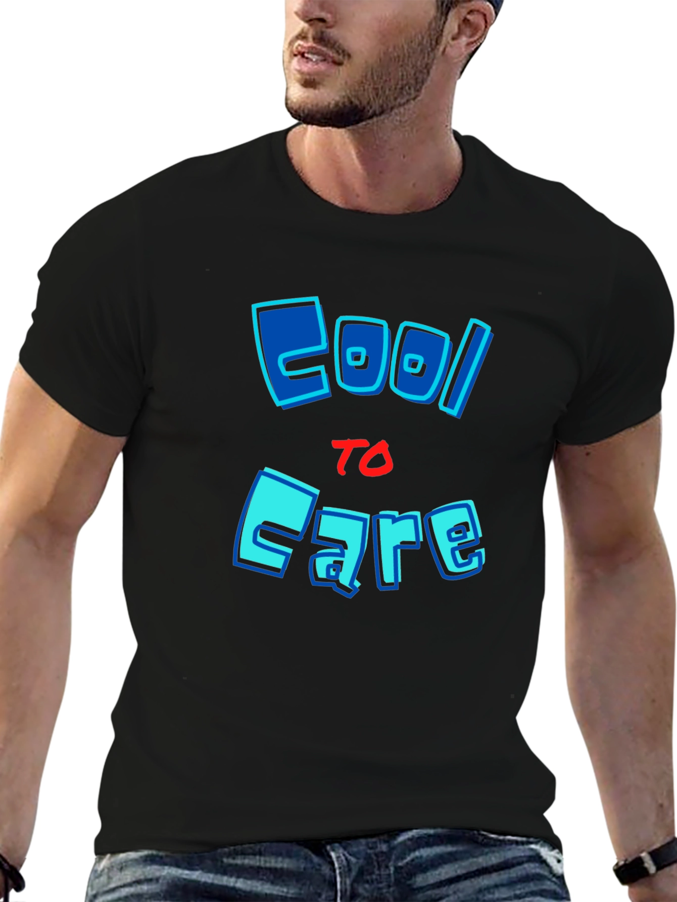 Cool to Care Graphic T-Shirt - Trendy Mens Tee