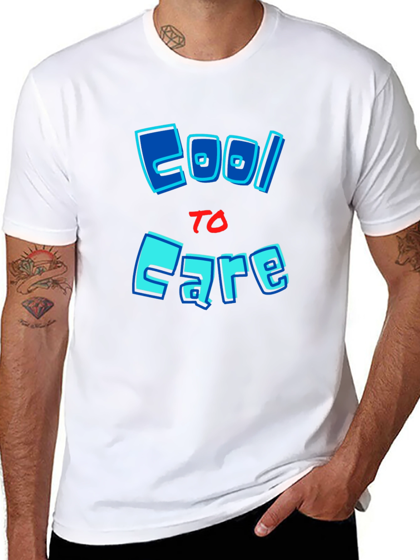 Cool to Care Graphic T-Shirt - Trendy Mens Tee