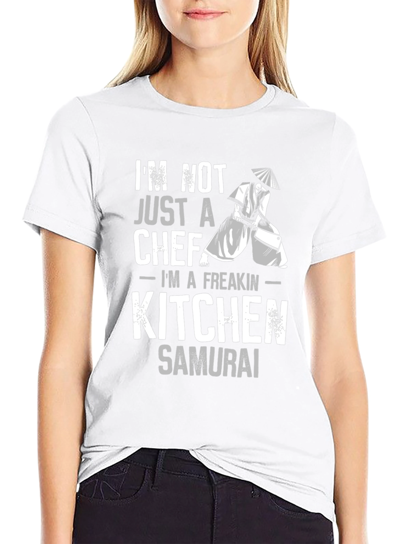 Kitchen Samurai Chef Graphic T-Shirt - Black