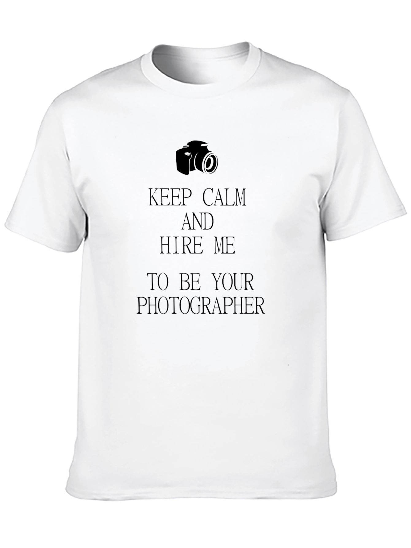 Keep Calm Photographer Black T-Shirt