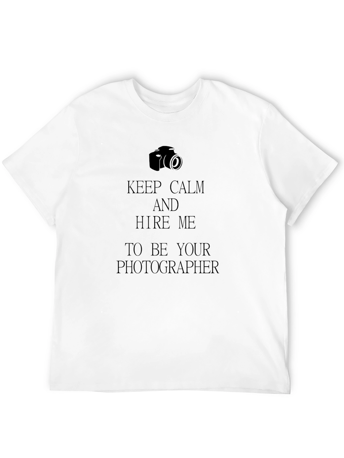 Keep Calm Photographer Black T-Shirt