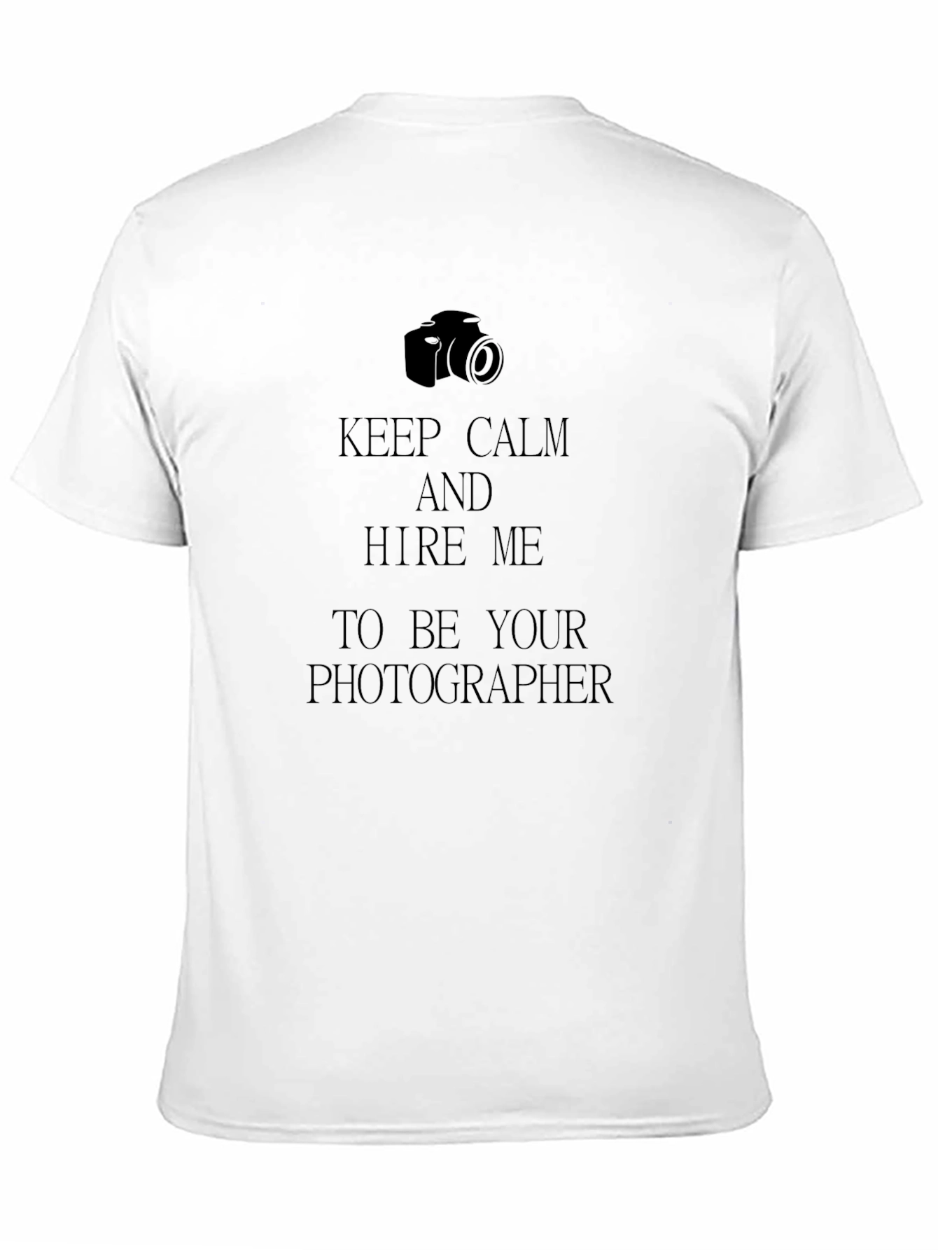 Keep Calm Photographer Black T-Shirt