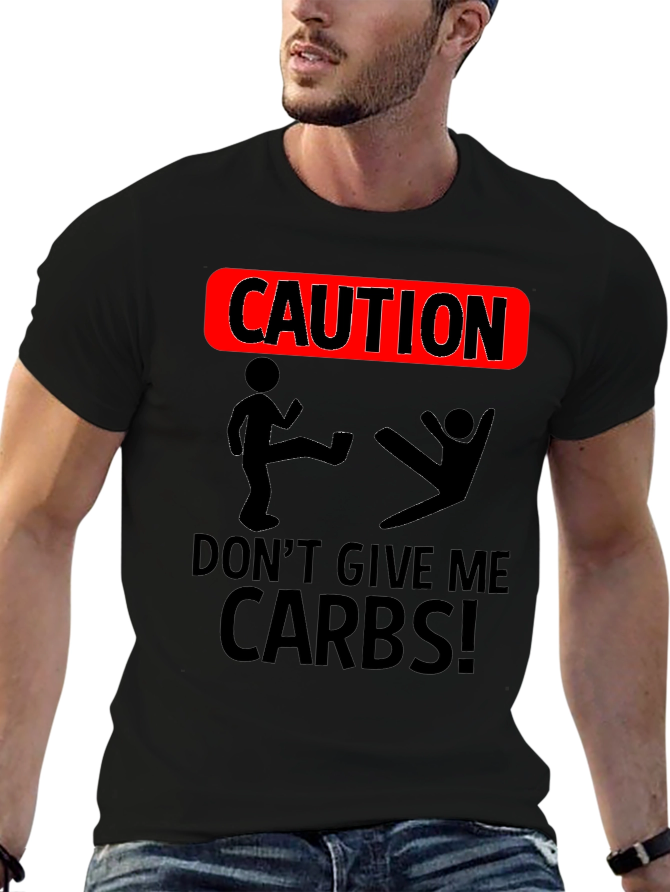 Caution Dont Give Me Carbs T-Shirt