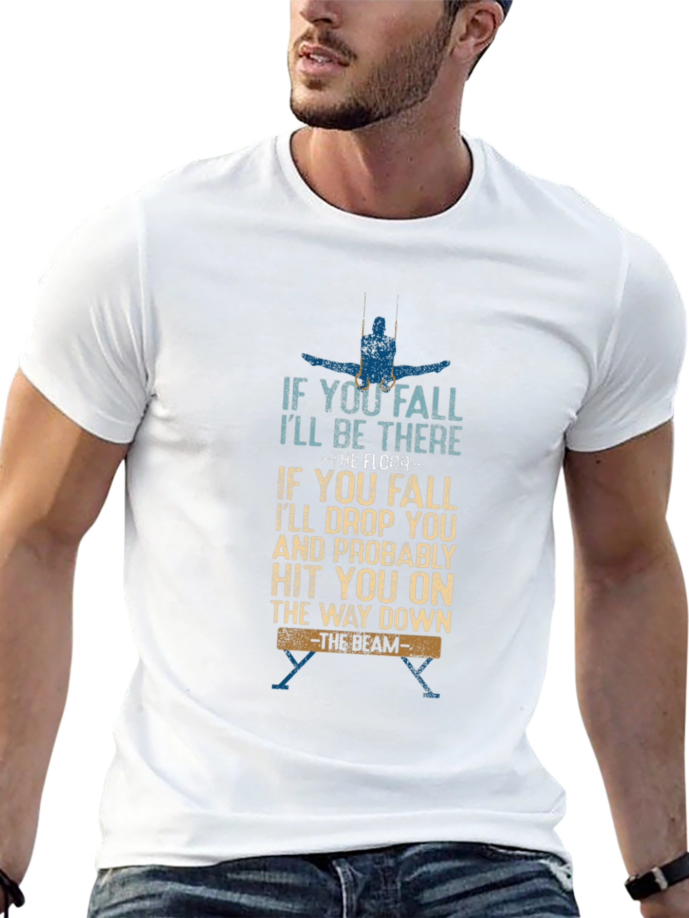 Gymnastics Humor T-Shirt -  Balance Beam
