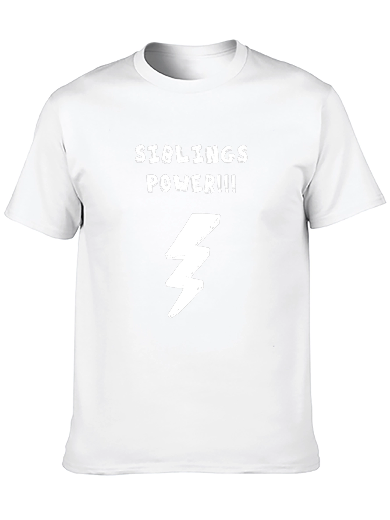 Siblings Power T-Shirt - Cool Lightning Bolt Design