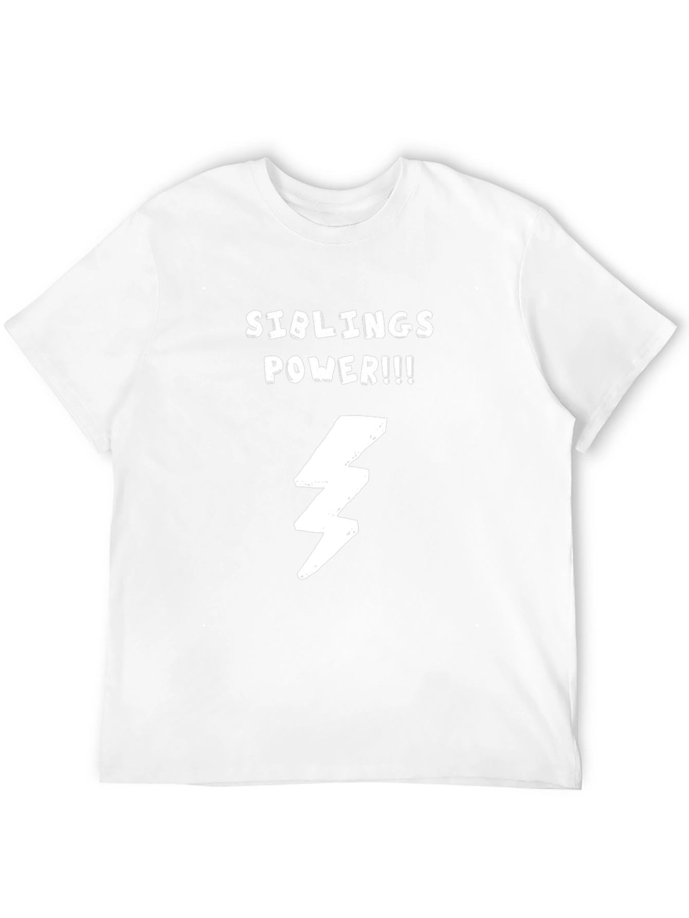 Siblings Power T-Shirt - Cool Lightning Bolt Design