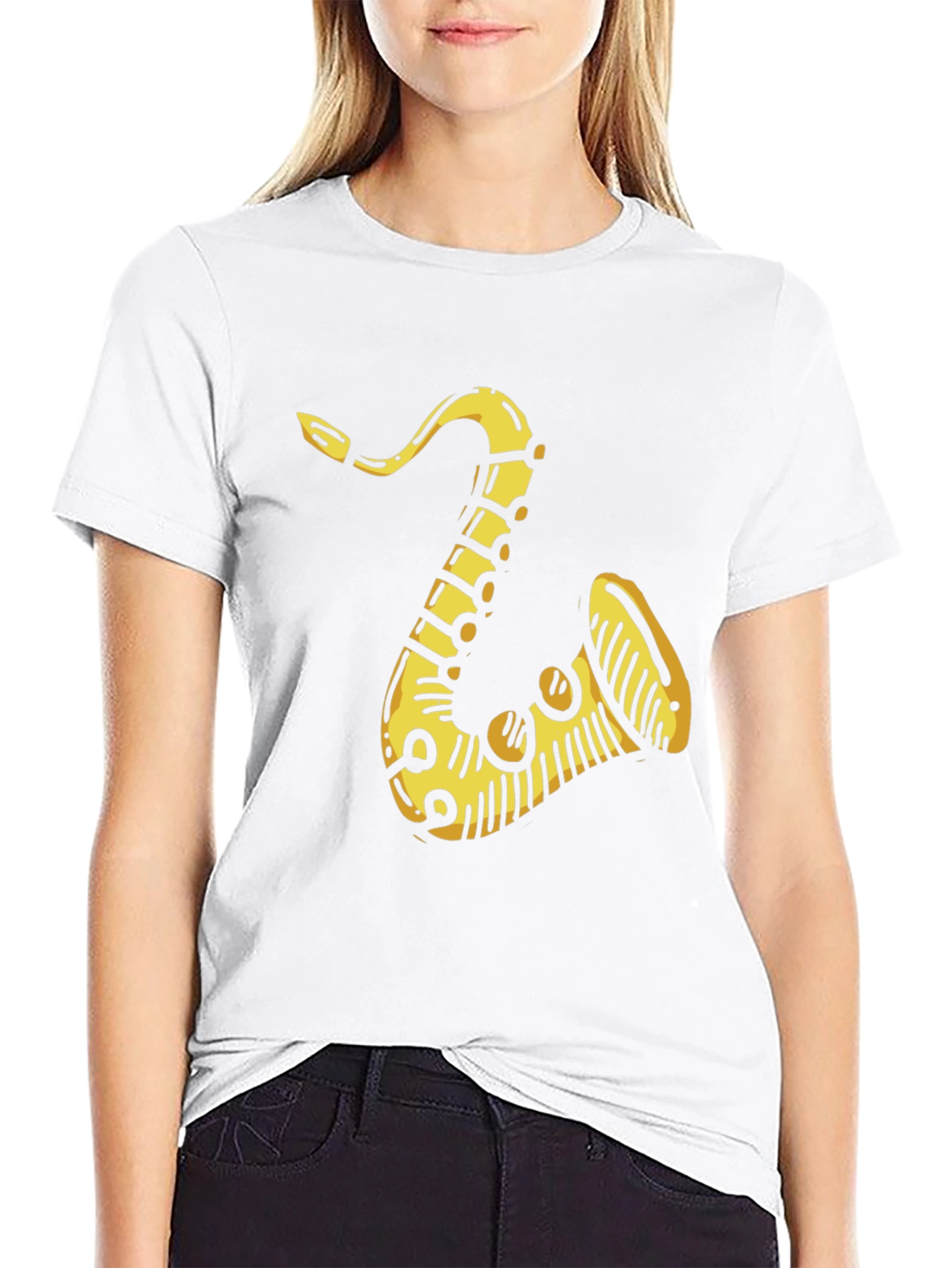 Saxophone Graphic Tee - Cool Music Lover Shirt