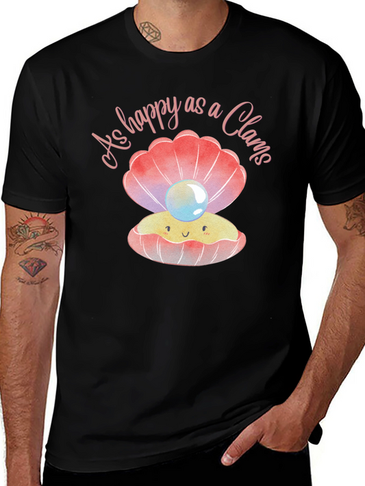 Happy as a Clam Graphic T-Shirt
