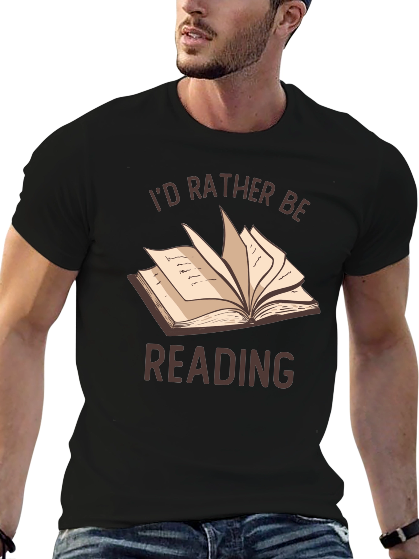 Id Rather Be Reading T-Shirt | Book Lover Tee