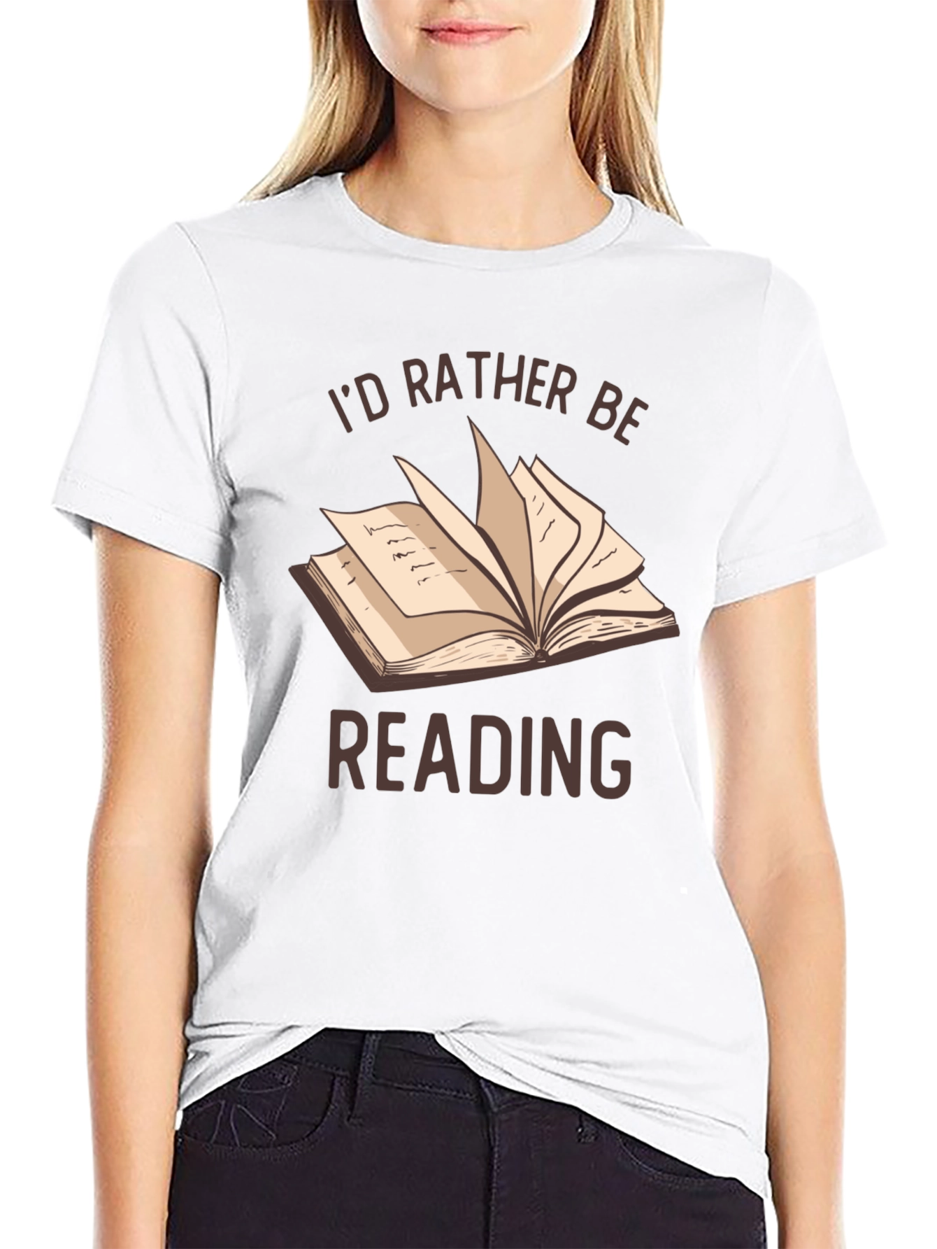 Id Rather Be Reading T-Shirt | Book Lover Tee
