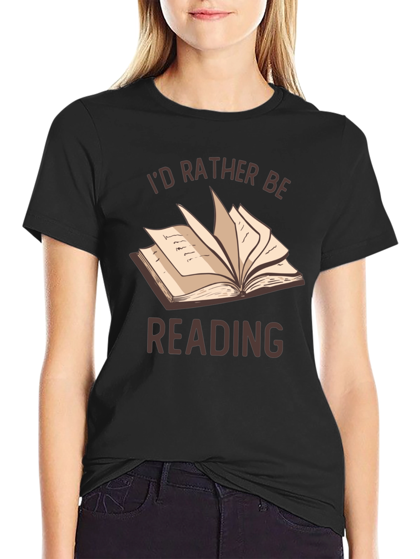 Id Rather Be Reading T-Shirt | Book Lover Tee
