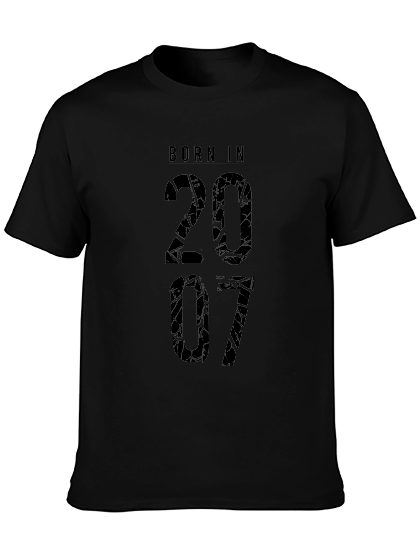 Born in 2007 Graphic T-Shirt - Black