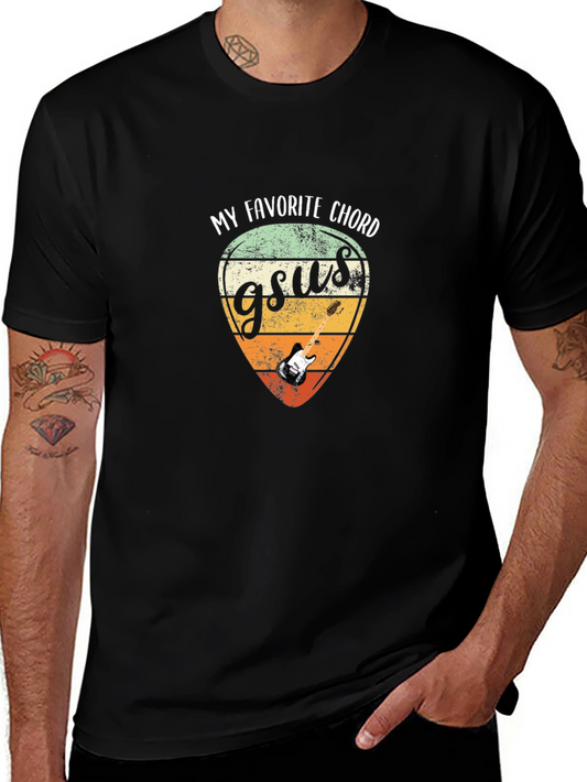 Gsus Guitar Chord Graphic Tee - Musician T-Shirt