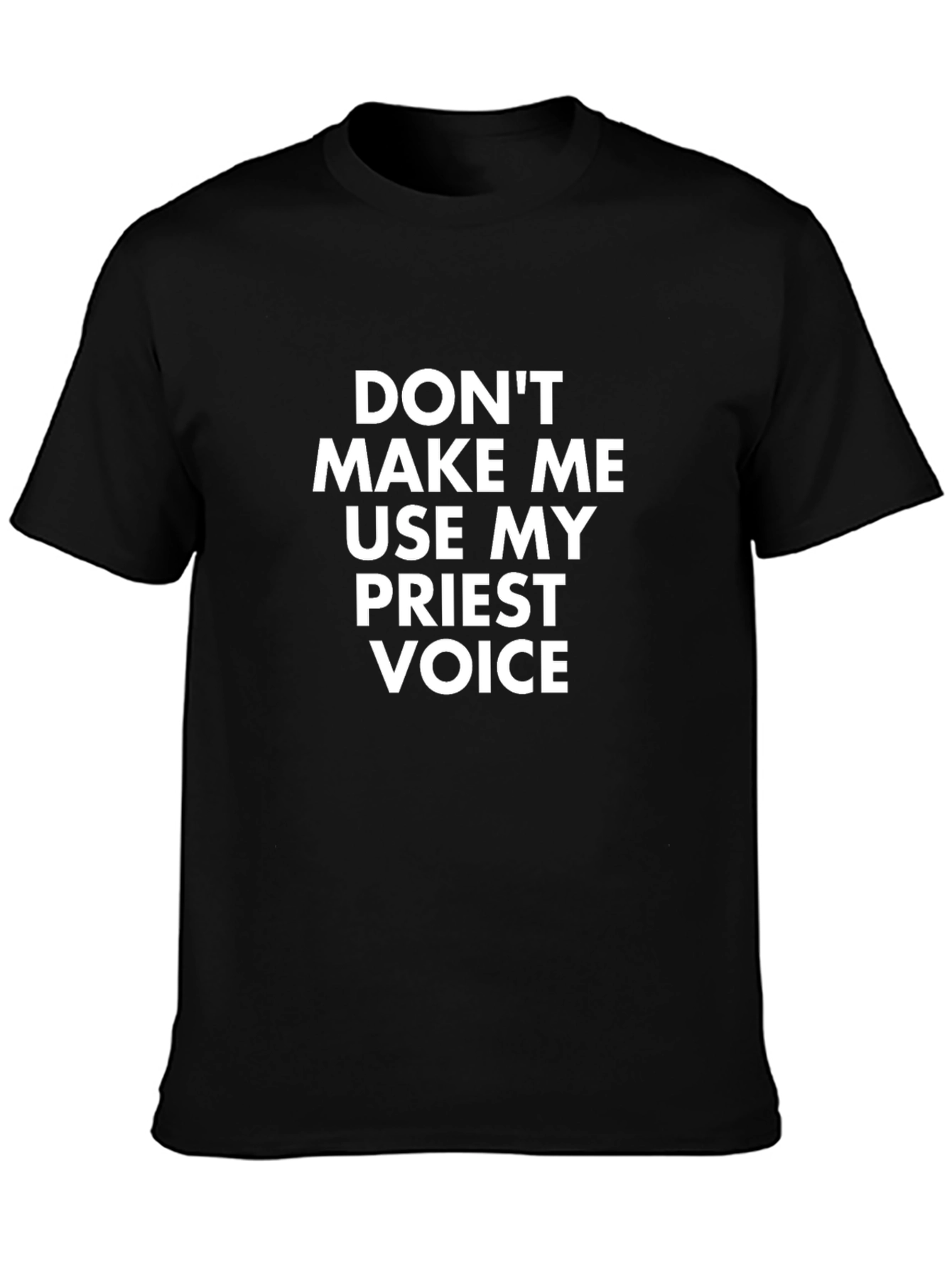 Priest Voice Novelty Graphic T-Shirt