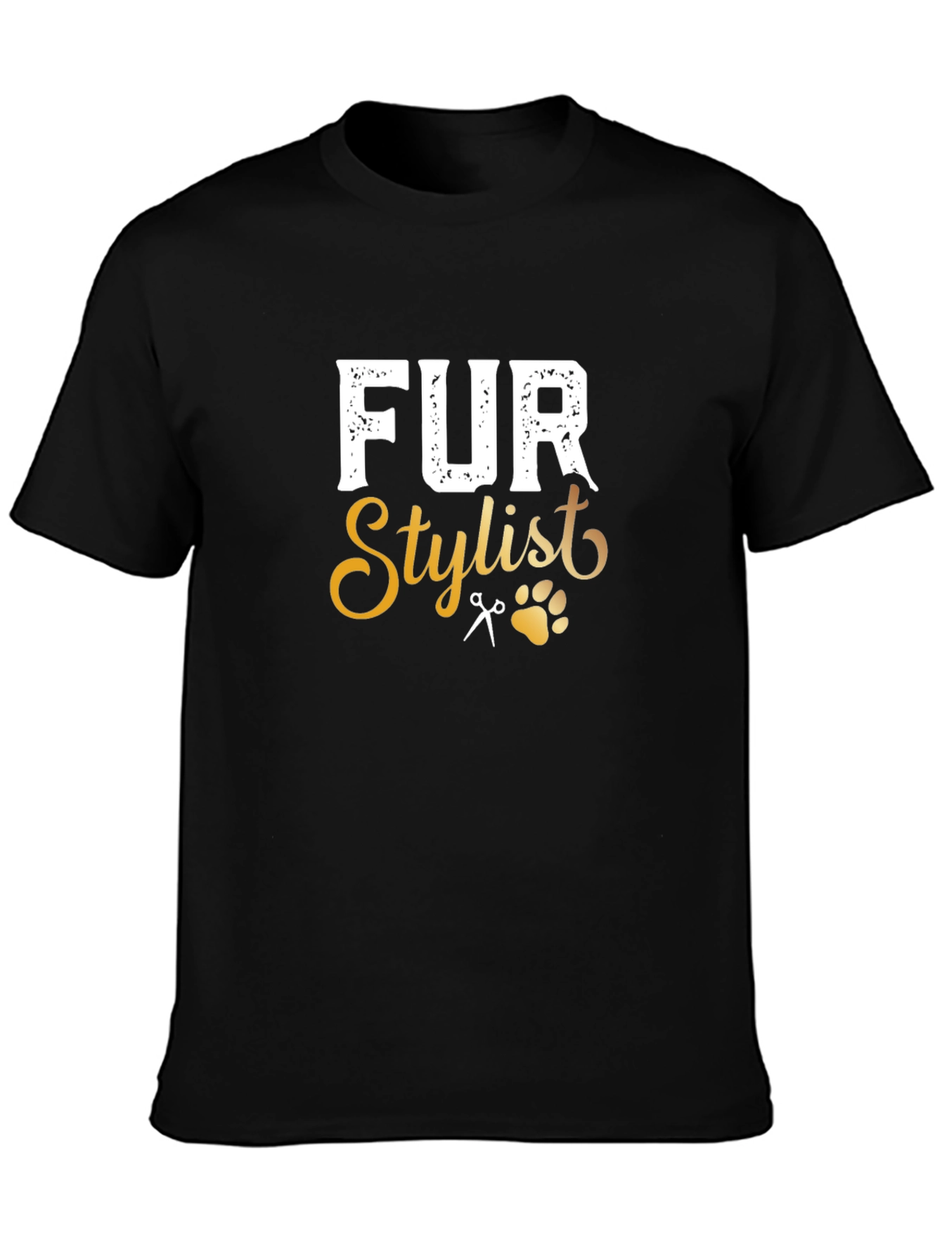 Fur Stylist Black T-Shirt
