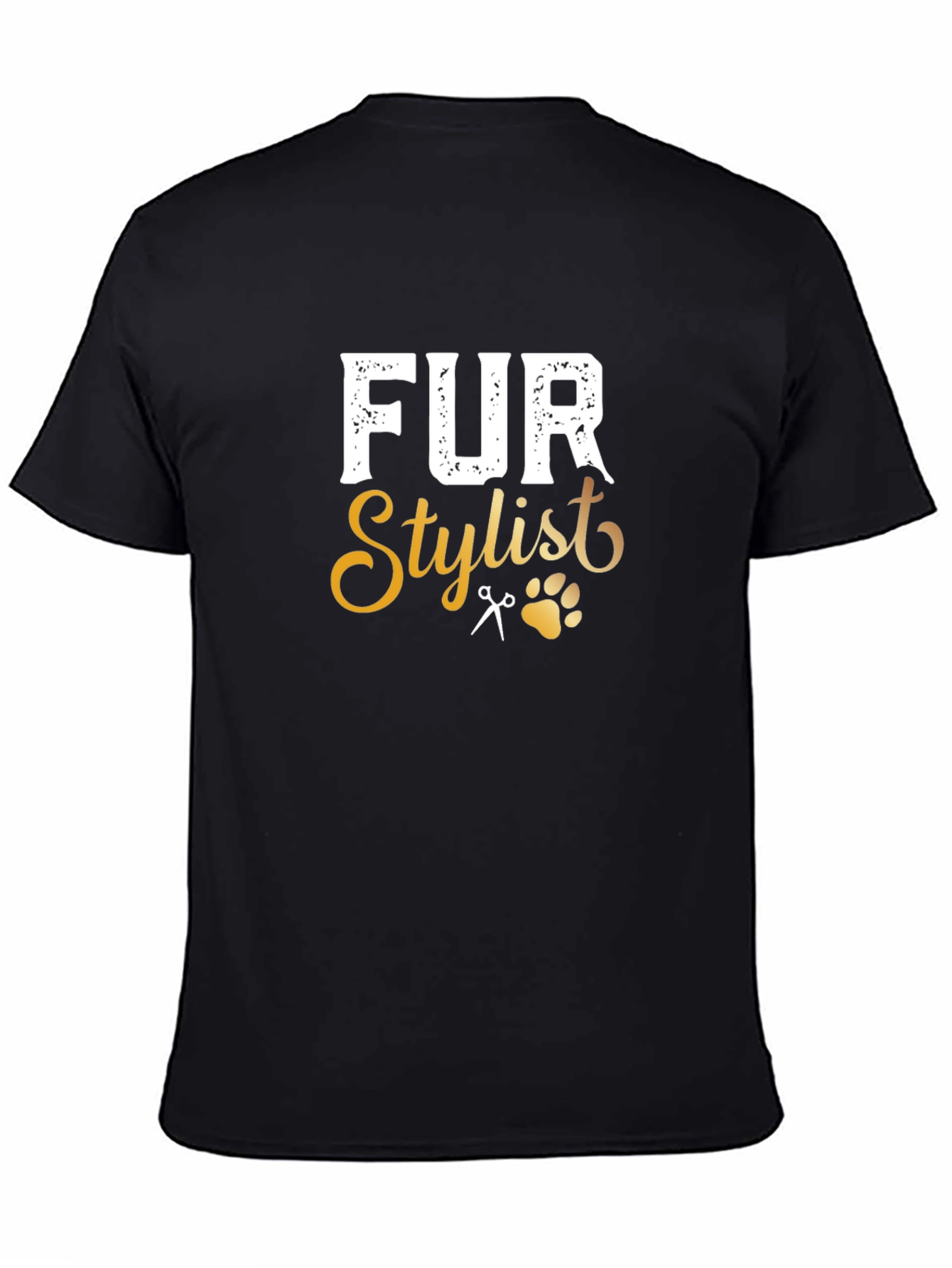 Fur Stylist Black T-Shirt