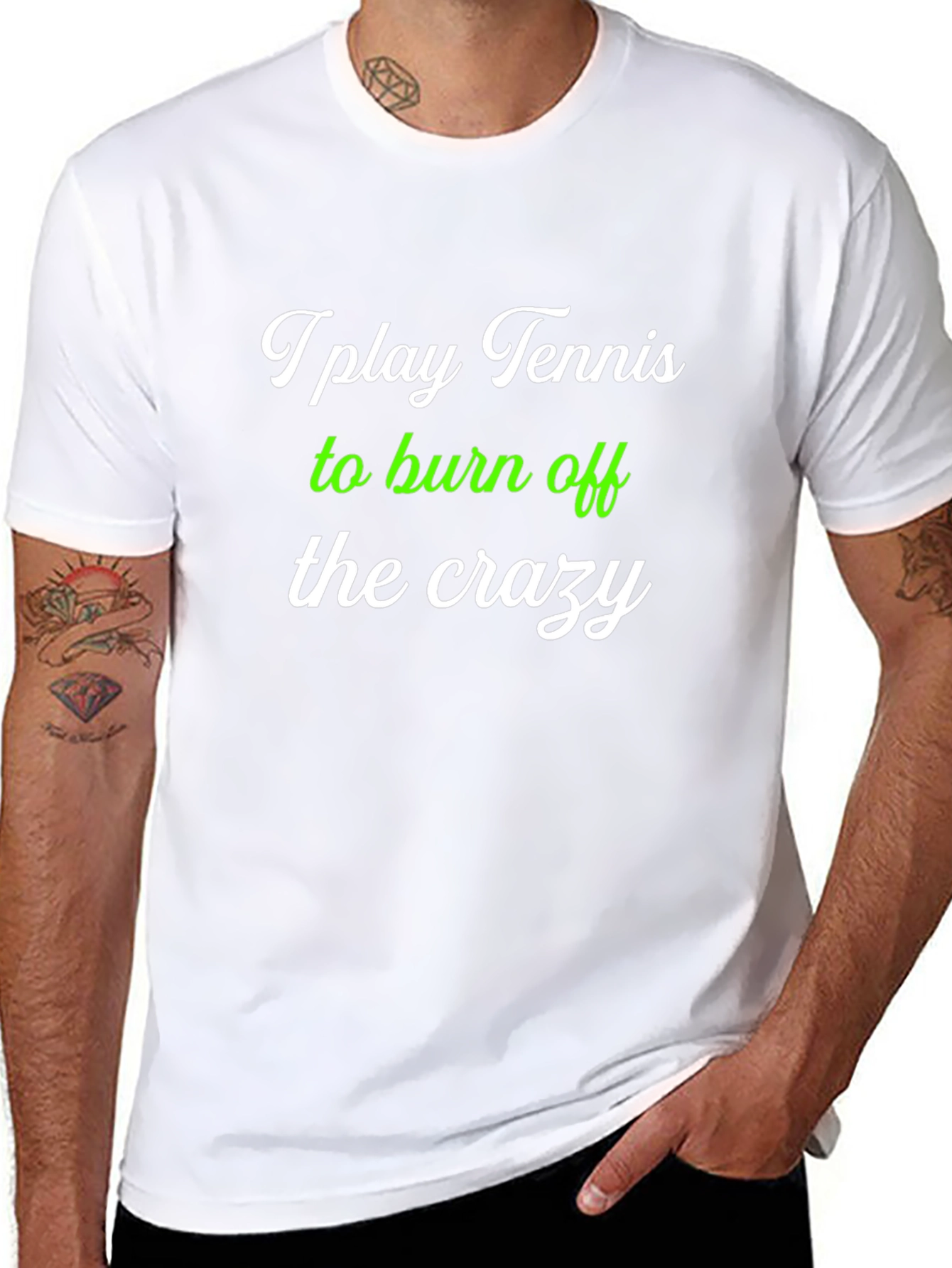 Tennis Crazy Burnout T-Shirt