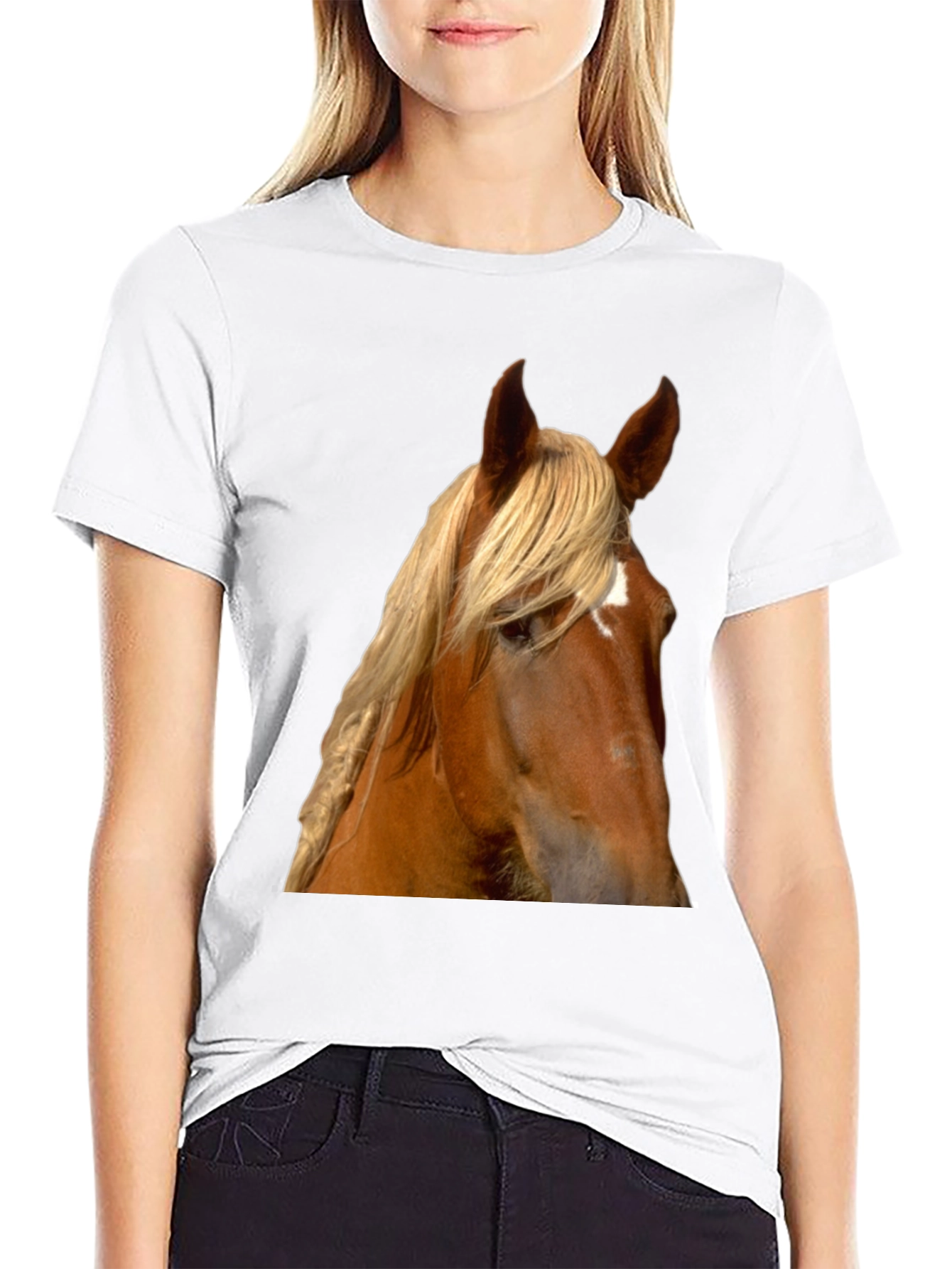Horse Portrait T-Shirt - Equestrian Style