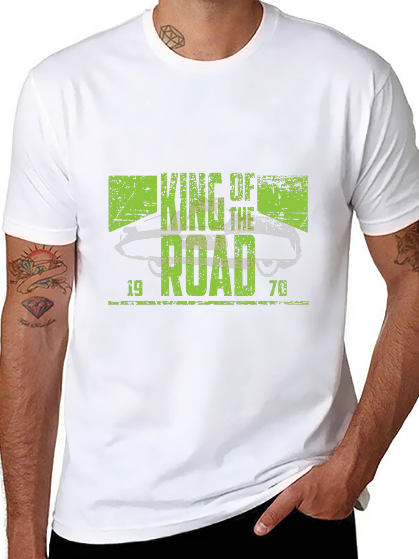 King of the Road 1970 Black T-Shirt