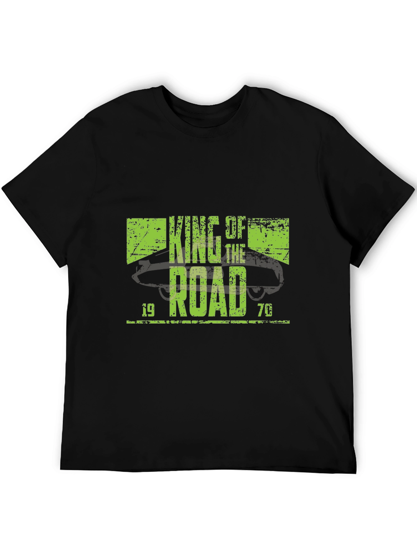 King of the Road 1970 Black T-Shirt