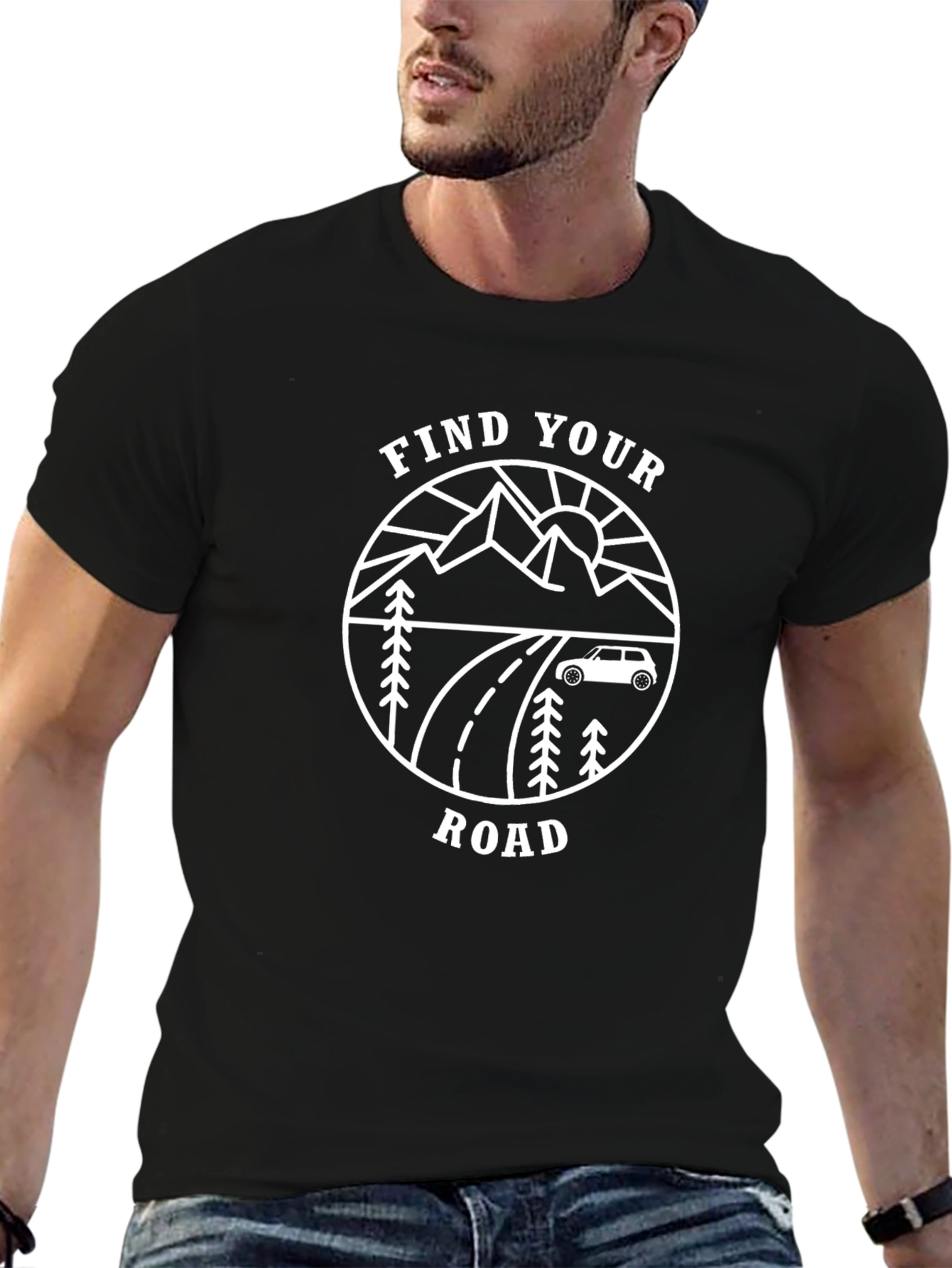 Find Your Road Graphic Tee - Adventure Awaits!