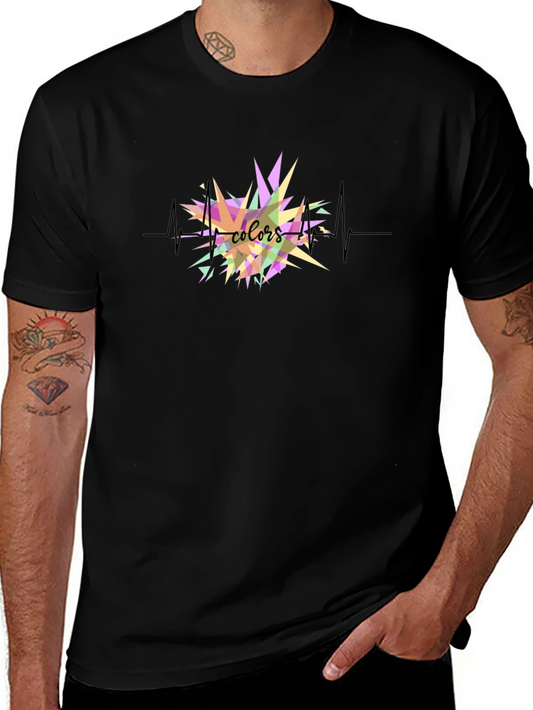 All Colors Heartbeat T-Shirt - Vibrant Design