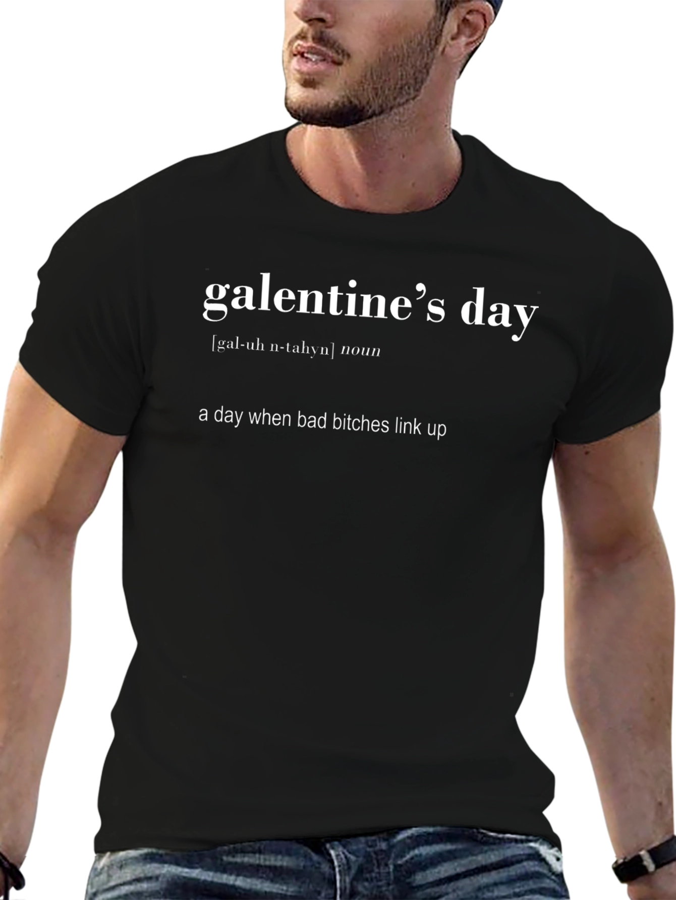 Galentines Day Definition Black T-Shirt