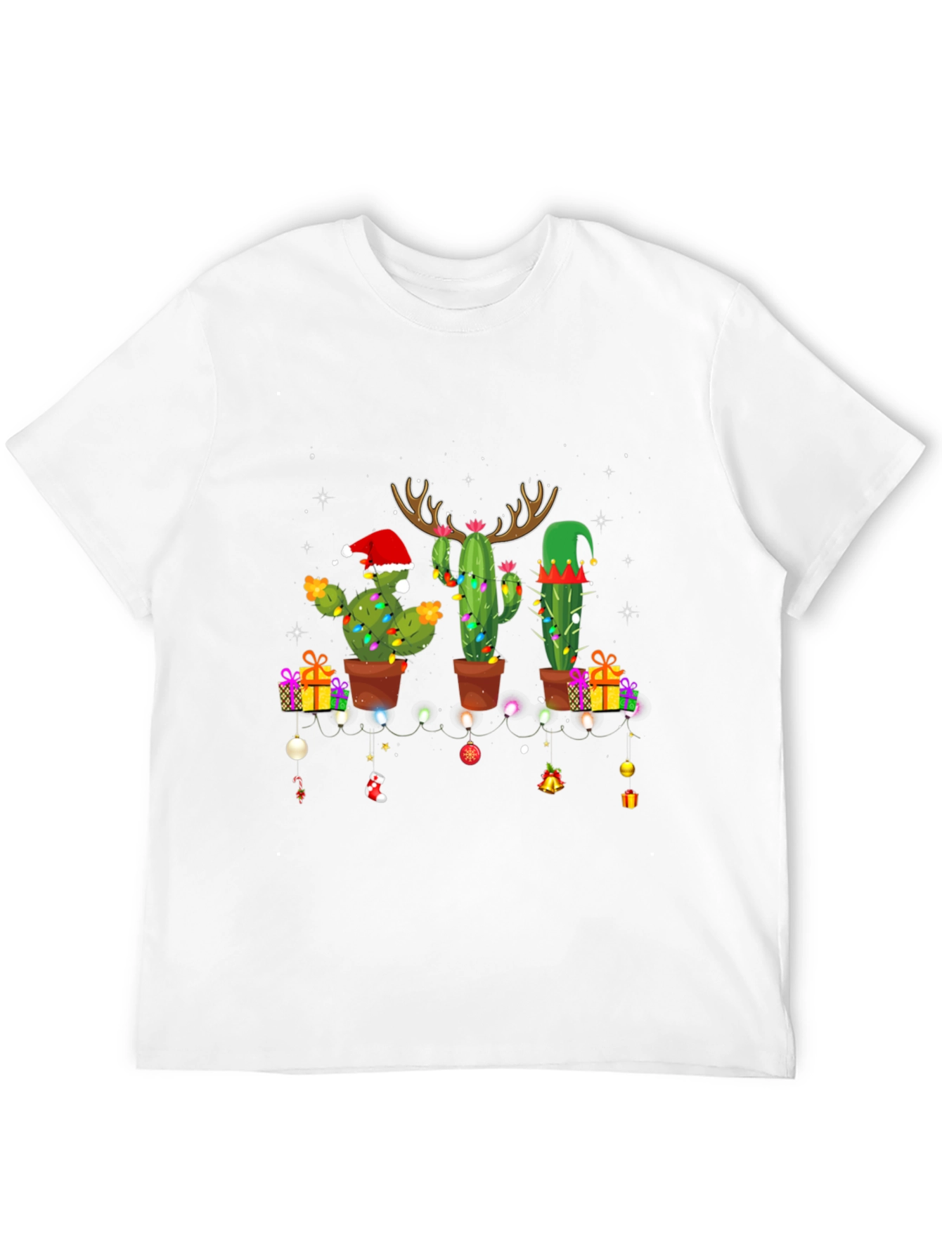 Festive Cactus Christmas T-Shirt