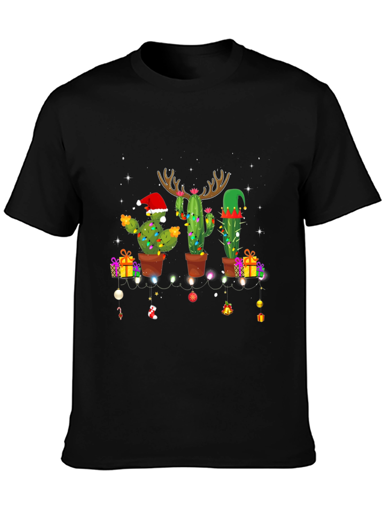 Festive Cactus Christmas T-Shirt