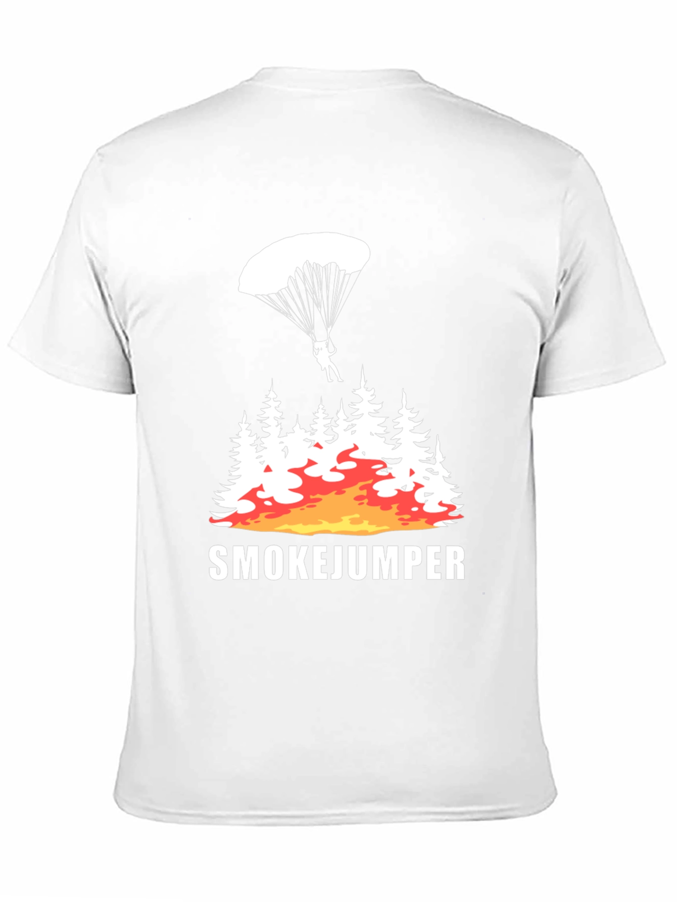Smokejumper Graphic Tee - Forest Fire Parachute Design