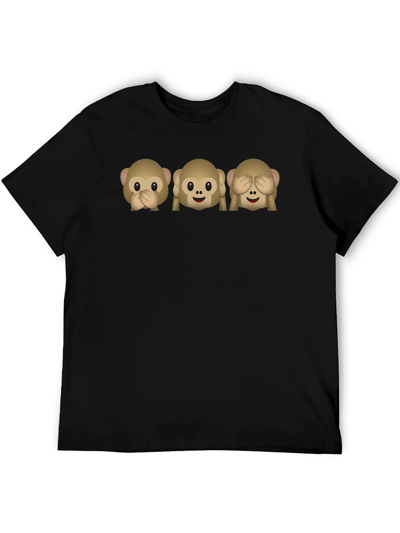 Emoji Monkey See Hear Speak No Evil T-Shirt