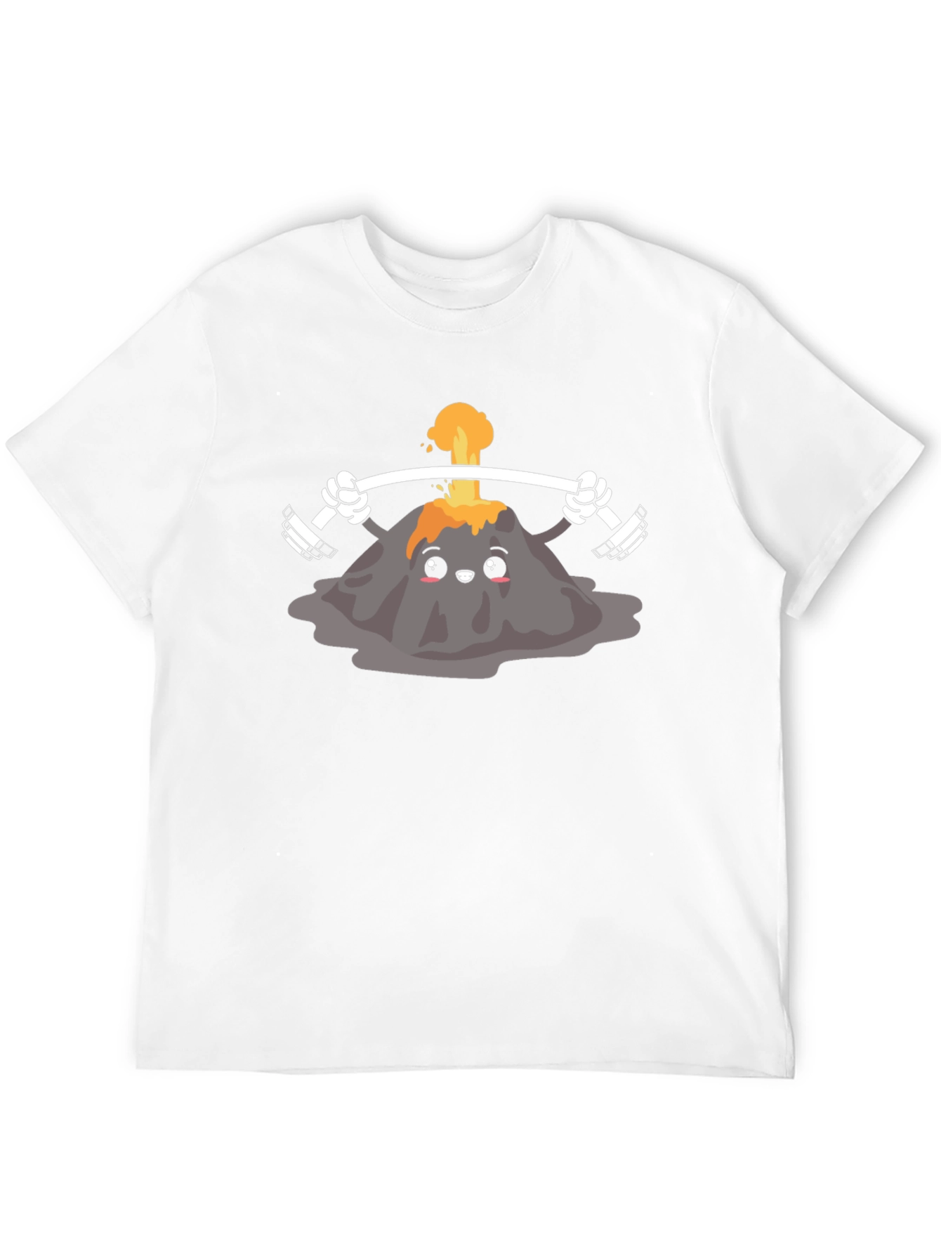 Volcano Lifting Weights Graphic Tee - Black