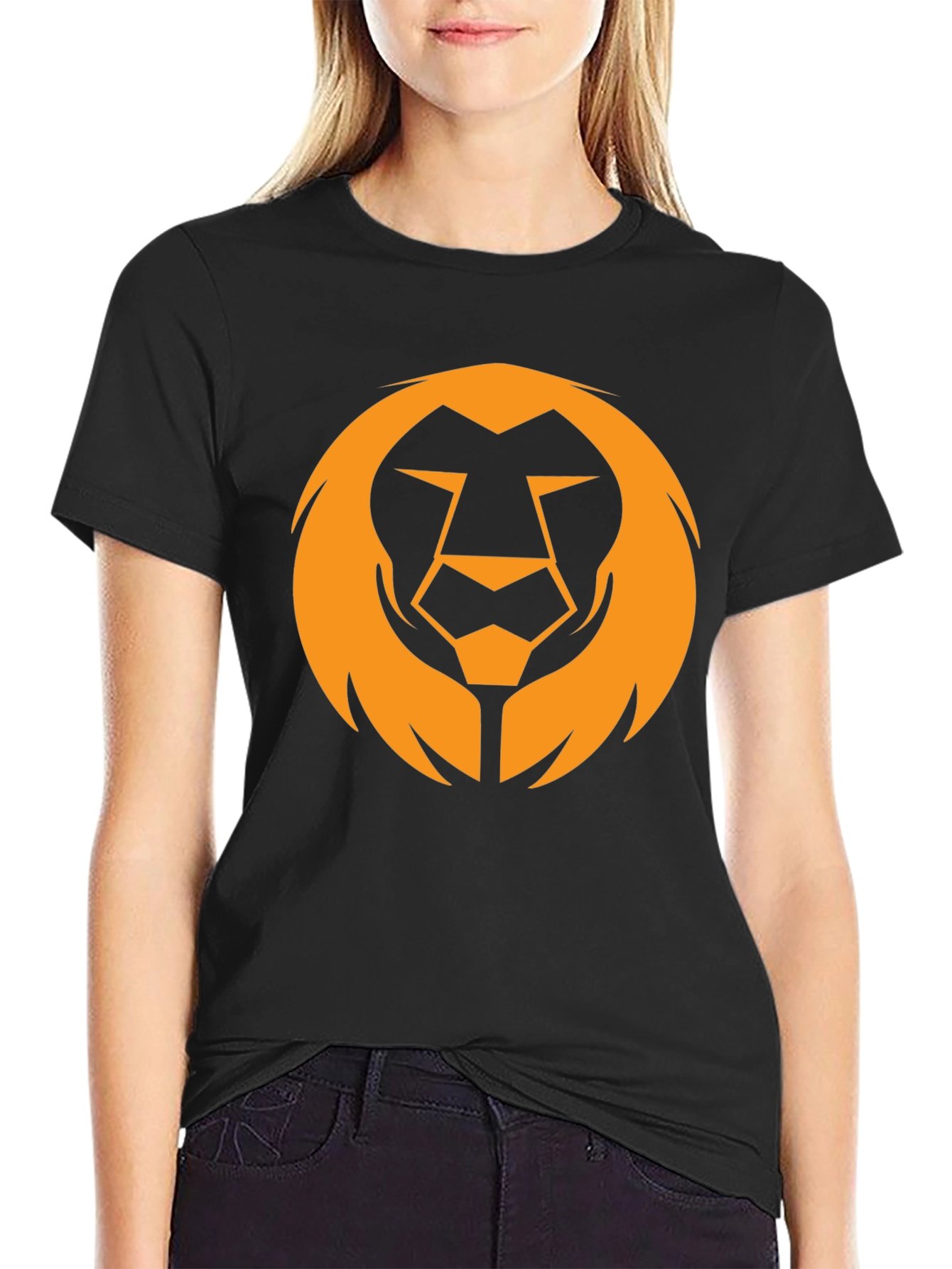 Bold Lion Graphic Tee - Black