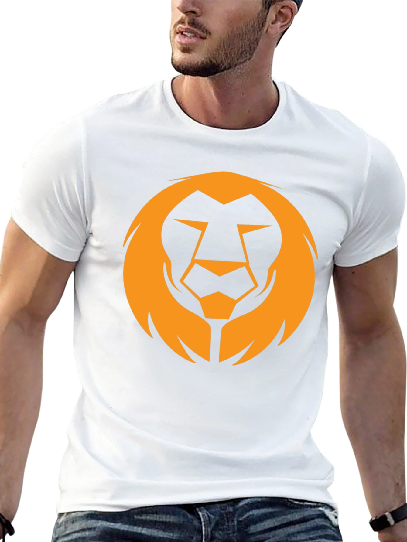 Bold Lion Graphic Tee - Black