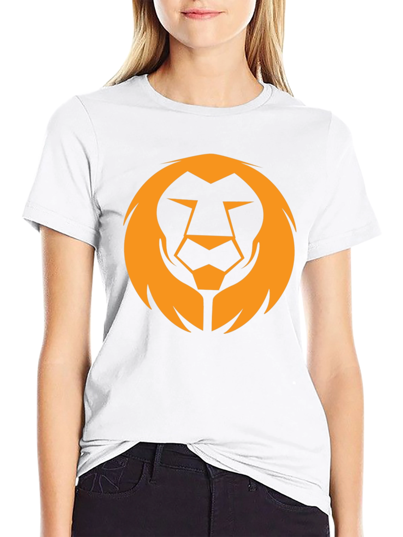 Bold Lion Graphic Tee - Black