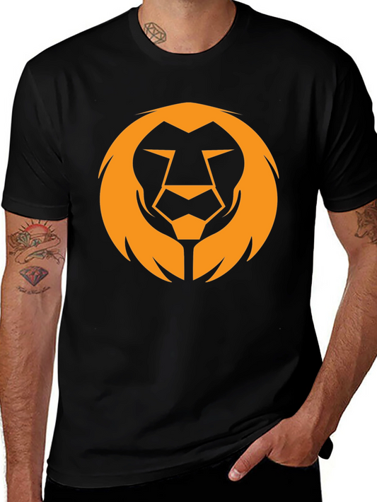 Bold Lion Graphic Tee - Black