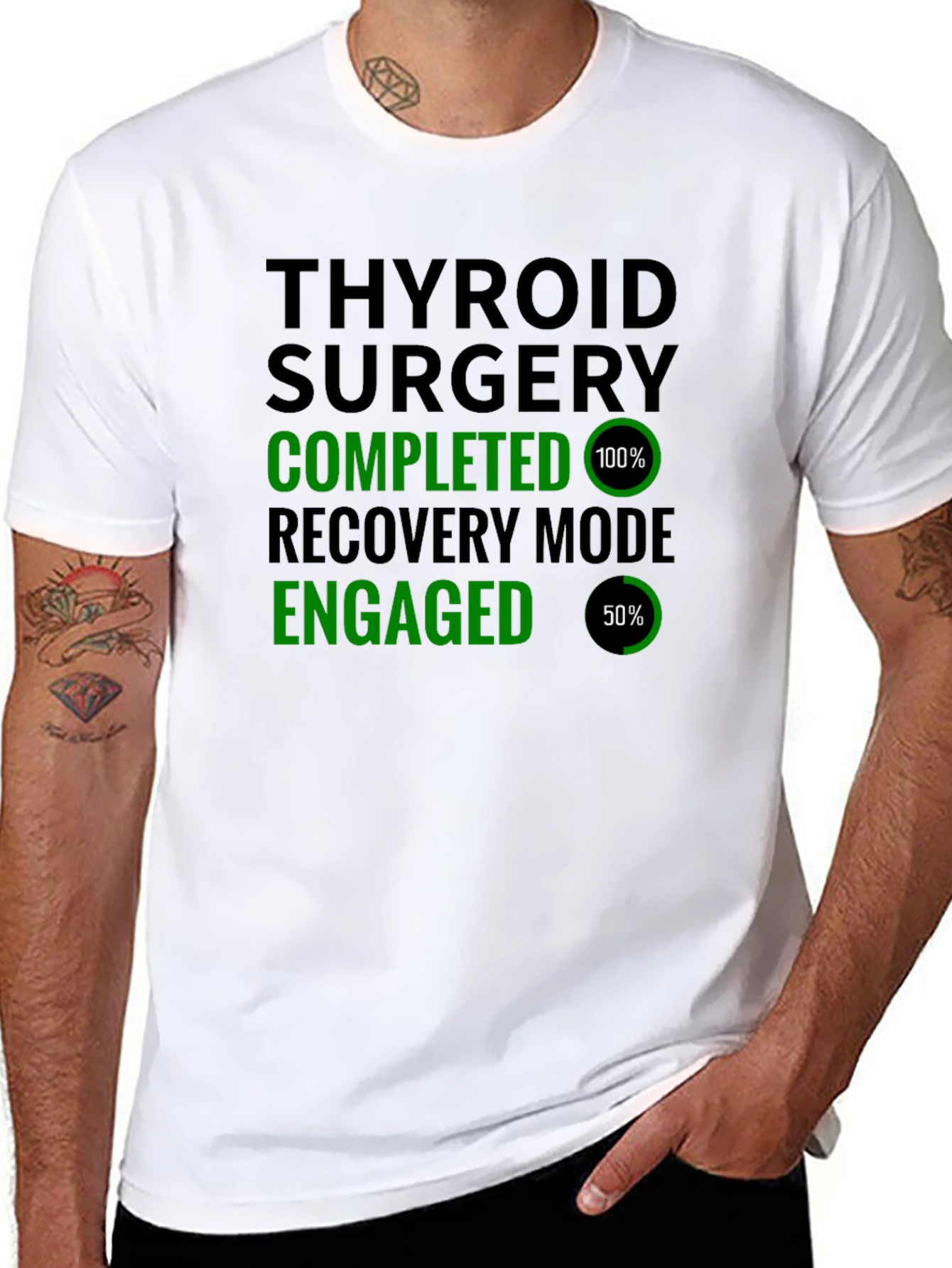 Thyroid Surgery Completed Recovery Mode T-Shirt