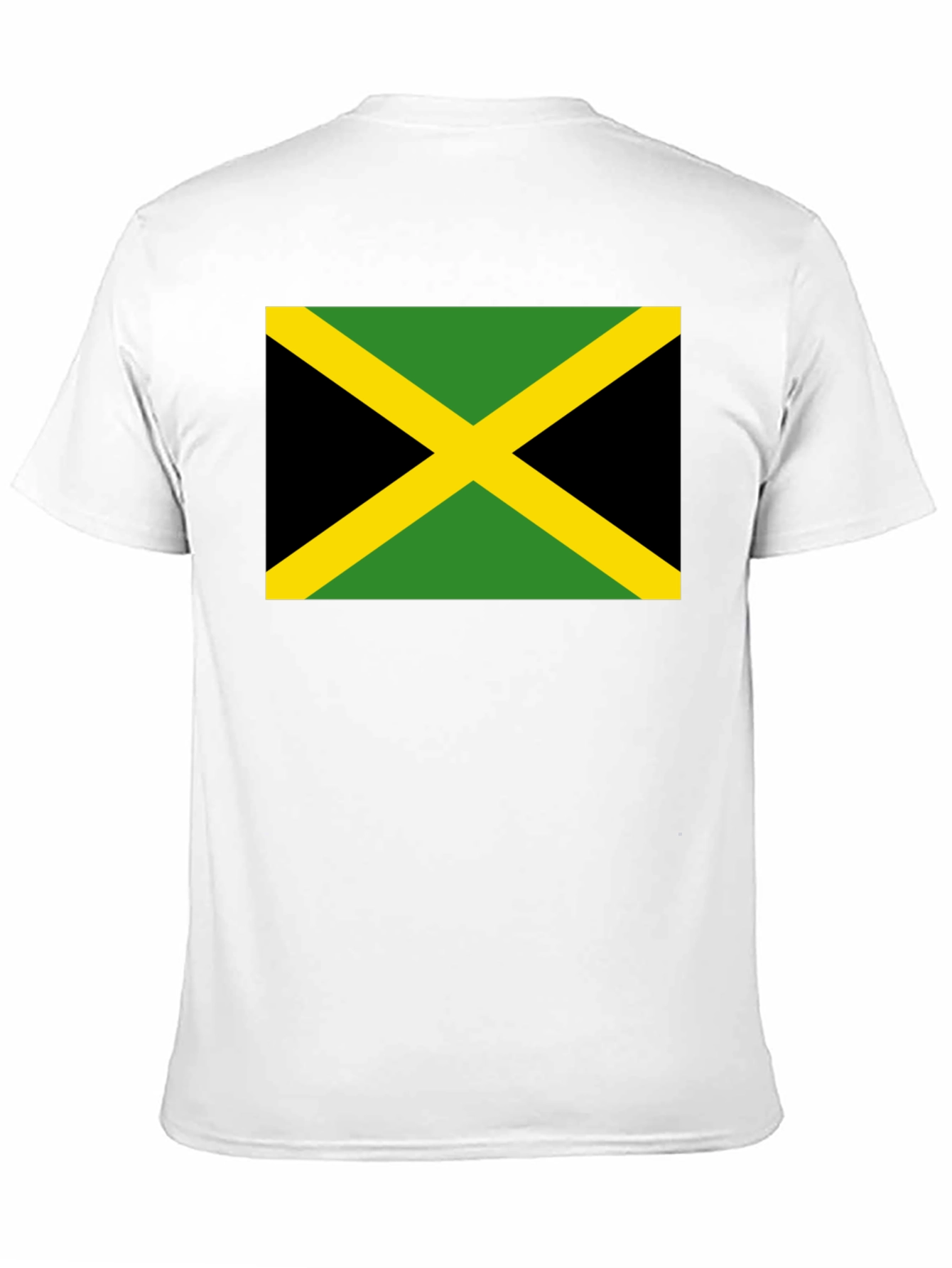 Jamaica Flag T-Shirt - Black Cotton Tee