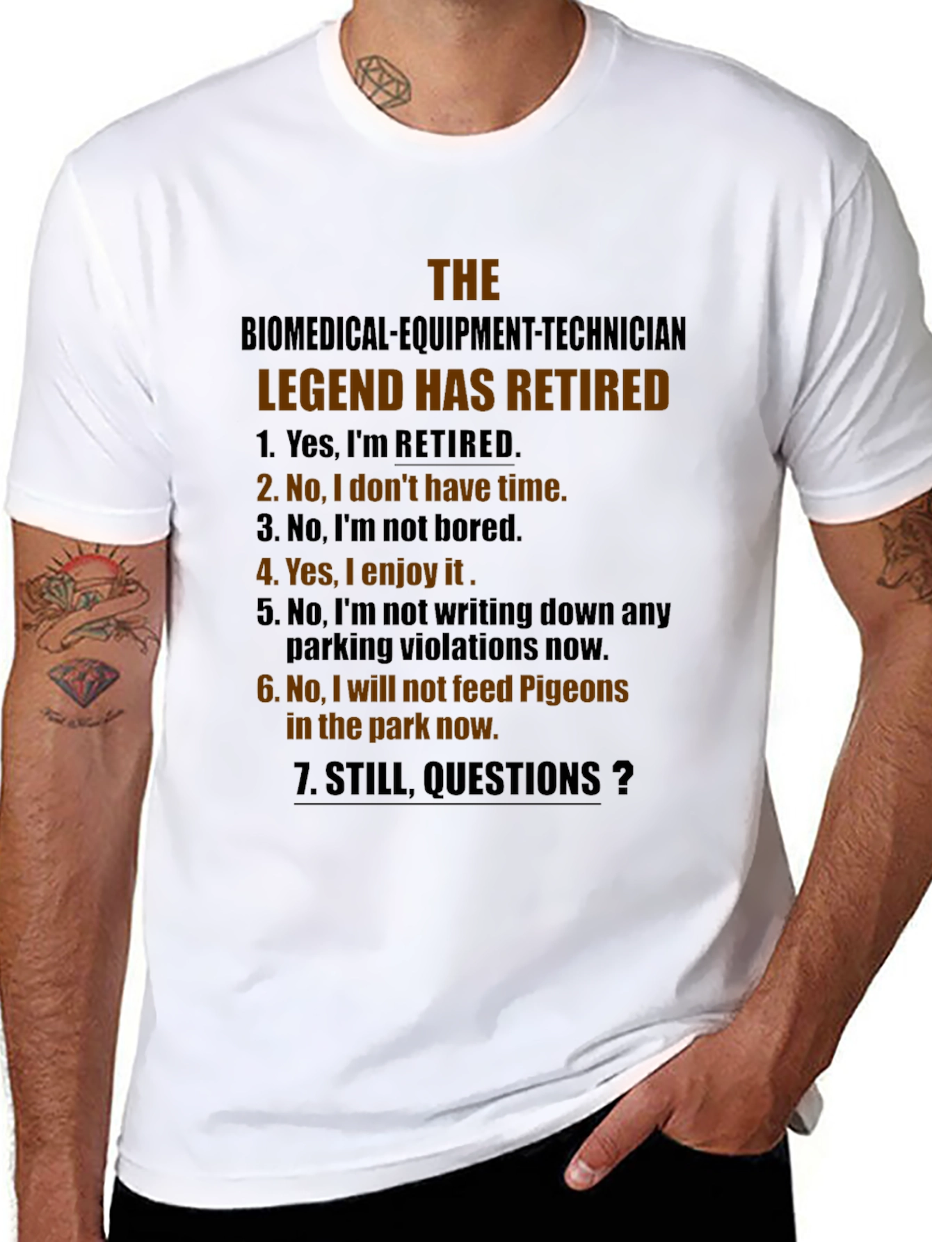 Retired Biomedical Tech Legend T-Shirt