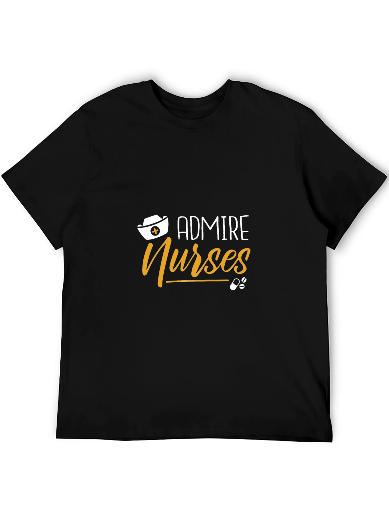Admire Nurses Graphic Tee - Black