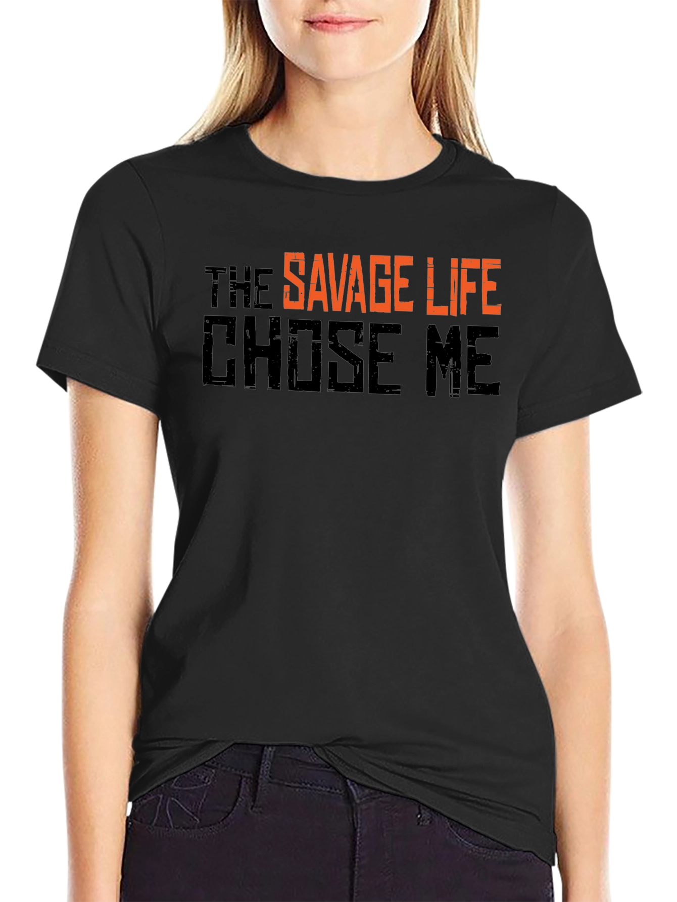 The Savage Life T-Shirt - Black Graphic Tee