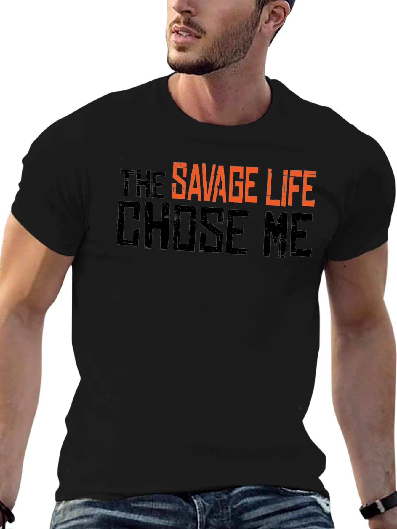 The Savage Life T-Shirt - Black Graphic Tee