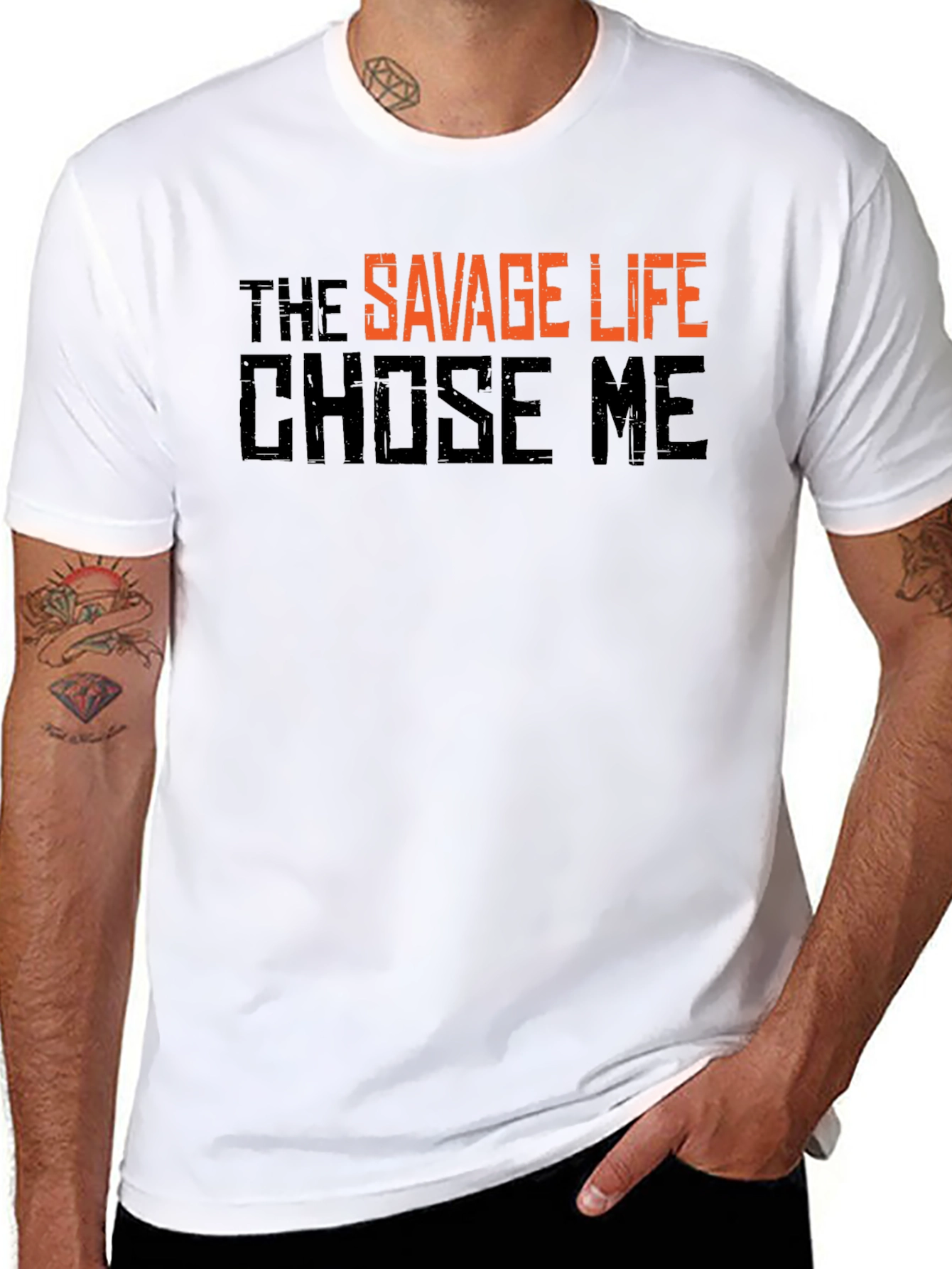 The Savage Life T-Shirt - Black Graphic Tee