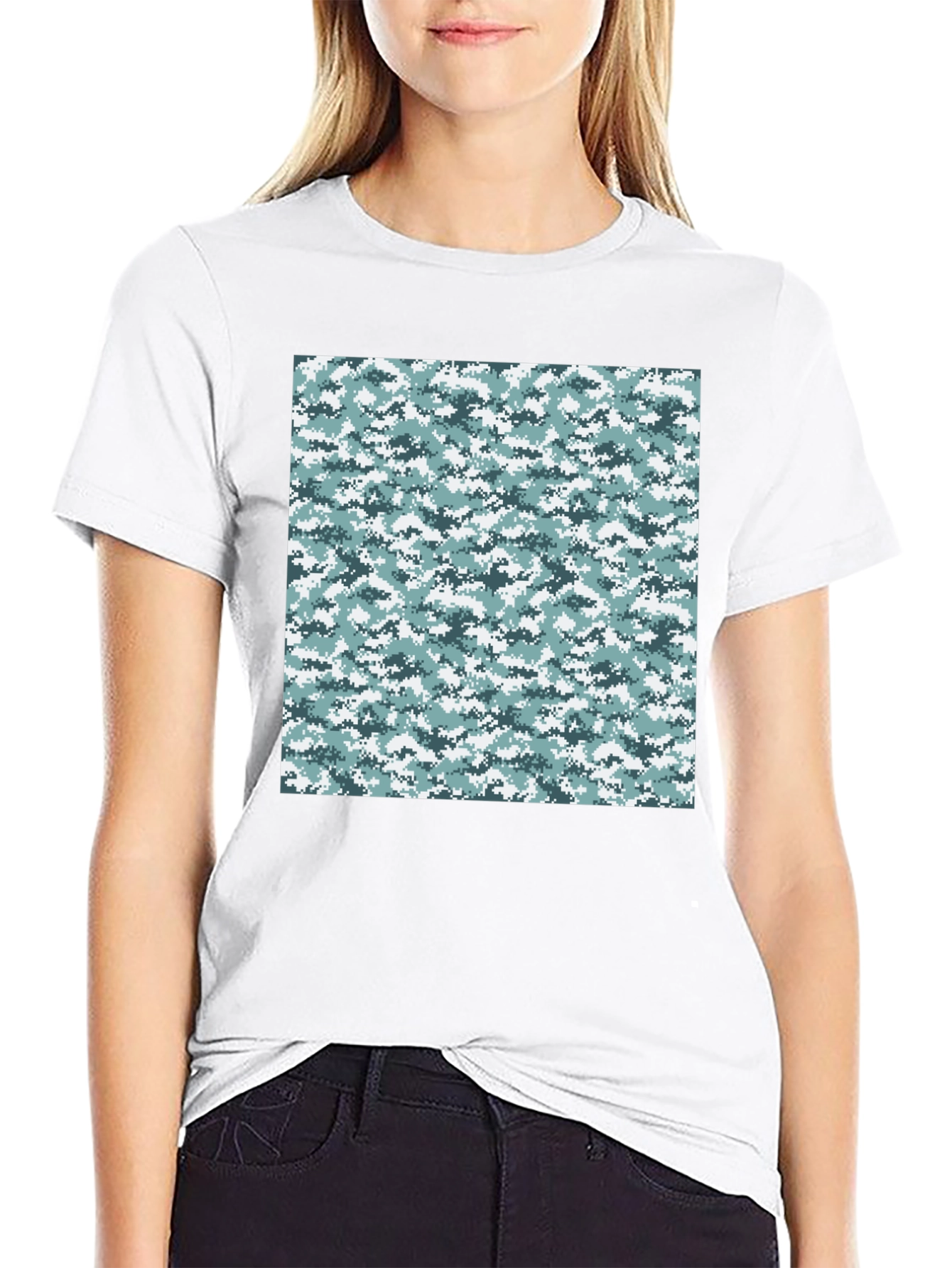 Urban Camo T-Shirt - Black Cotton Tee