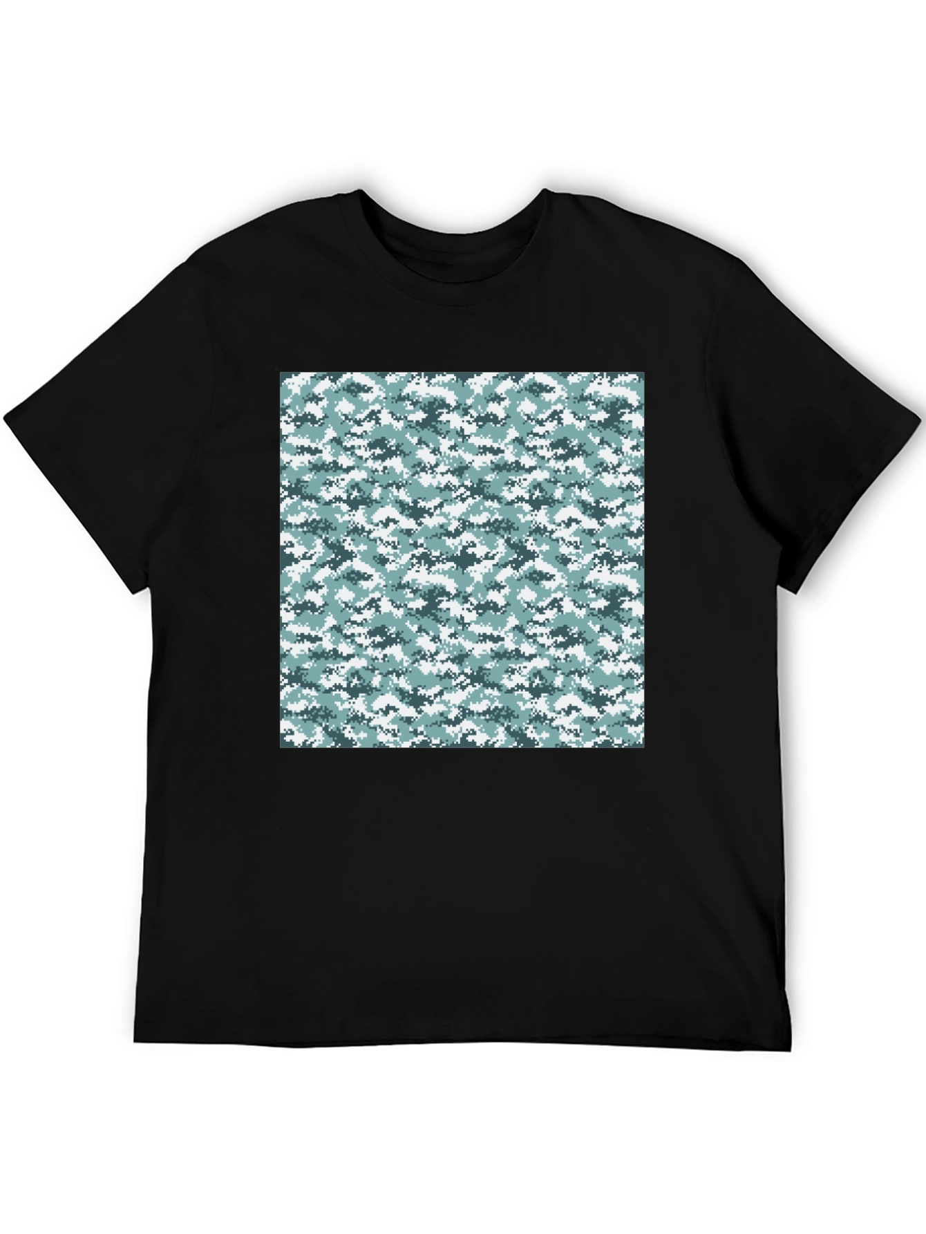 Urban Camo T-Shirt - Black Cotton Tee
