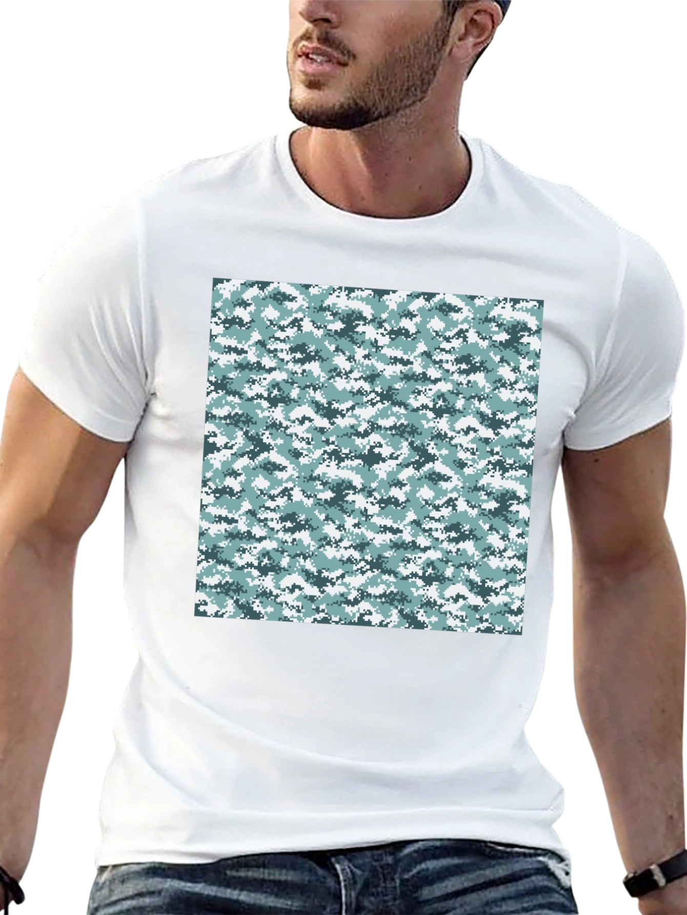 Urban Camo T-Shirt - Black Cotton Tee