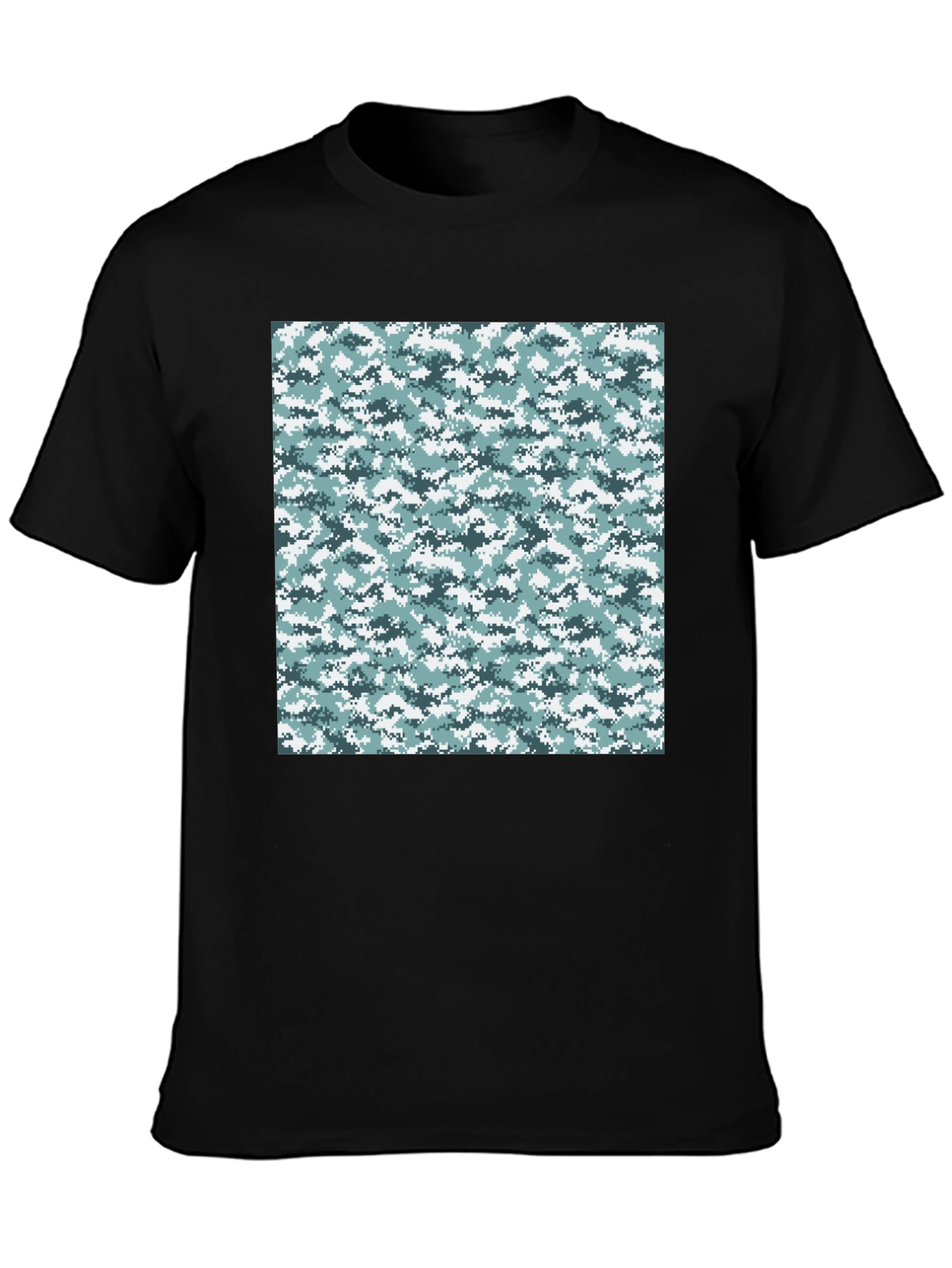Urban Camo T-Shirt - Black Cotton Tee